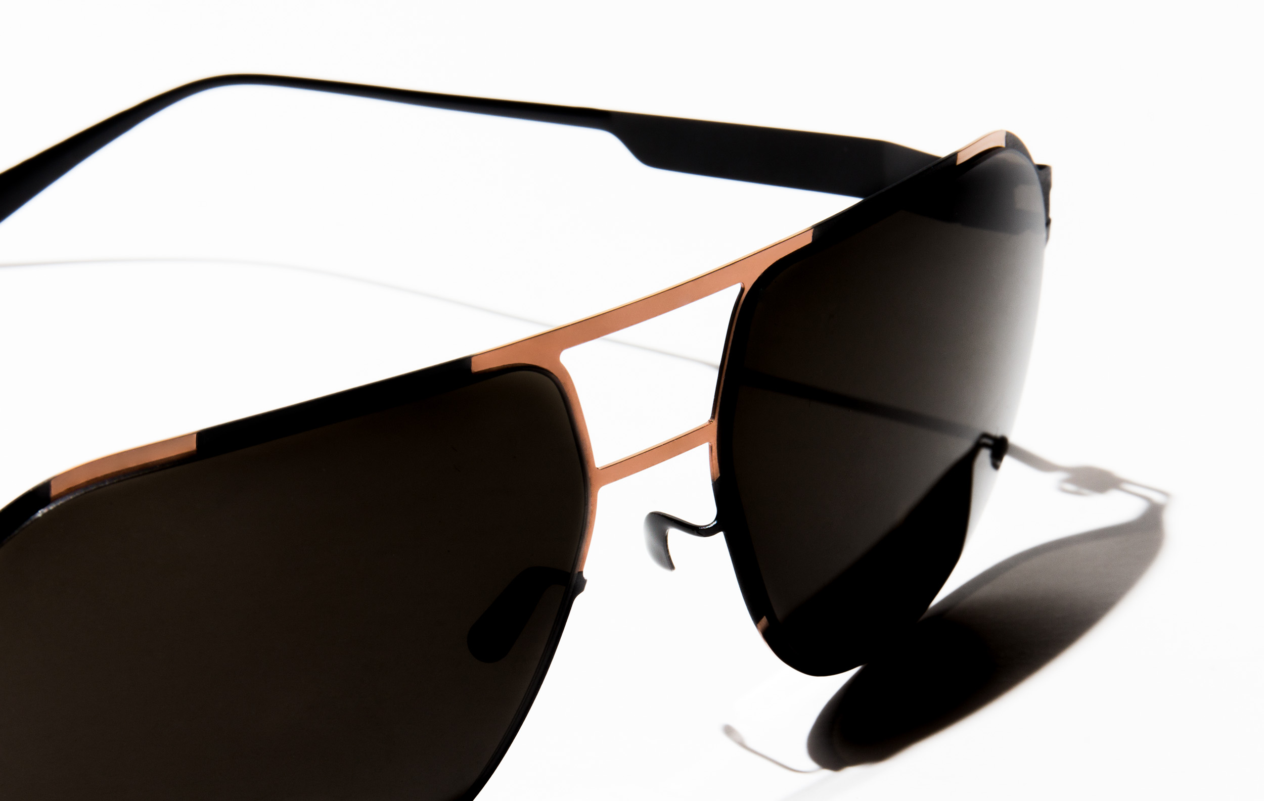MYKITA For Perlon Perl Sunglasses Black Orange Closeup