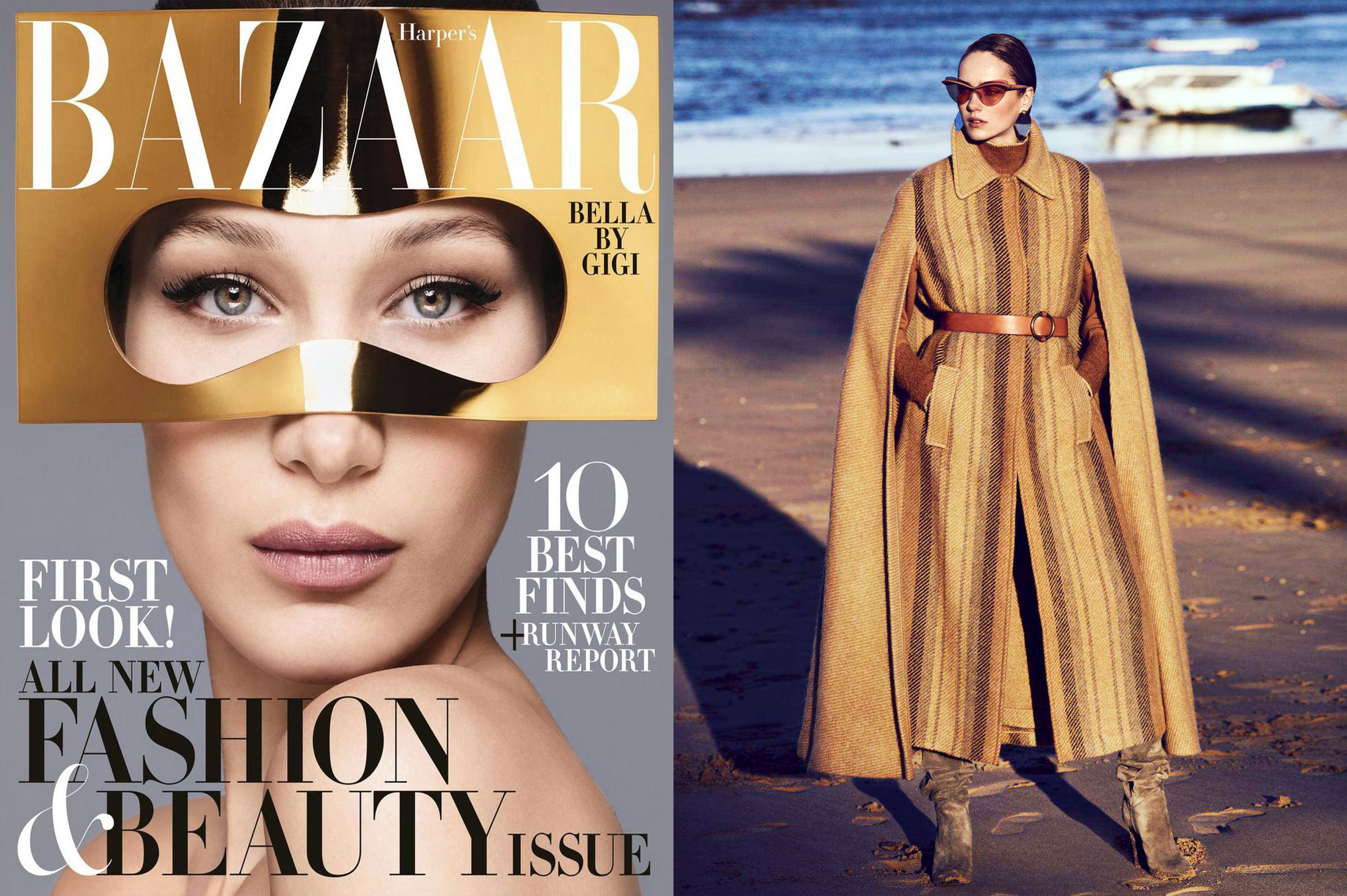 MYKITA + MAISON MARGIELA Sonnenbrille MMECHO001 erschienen in HARPER'S BAZAAR USA