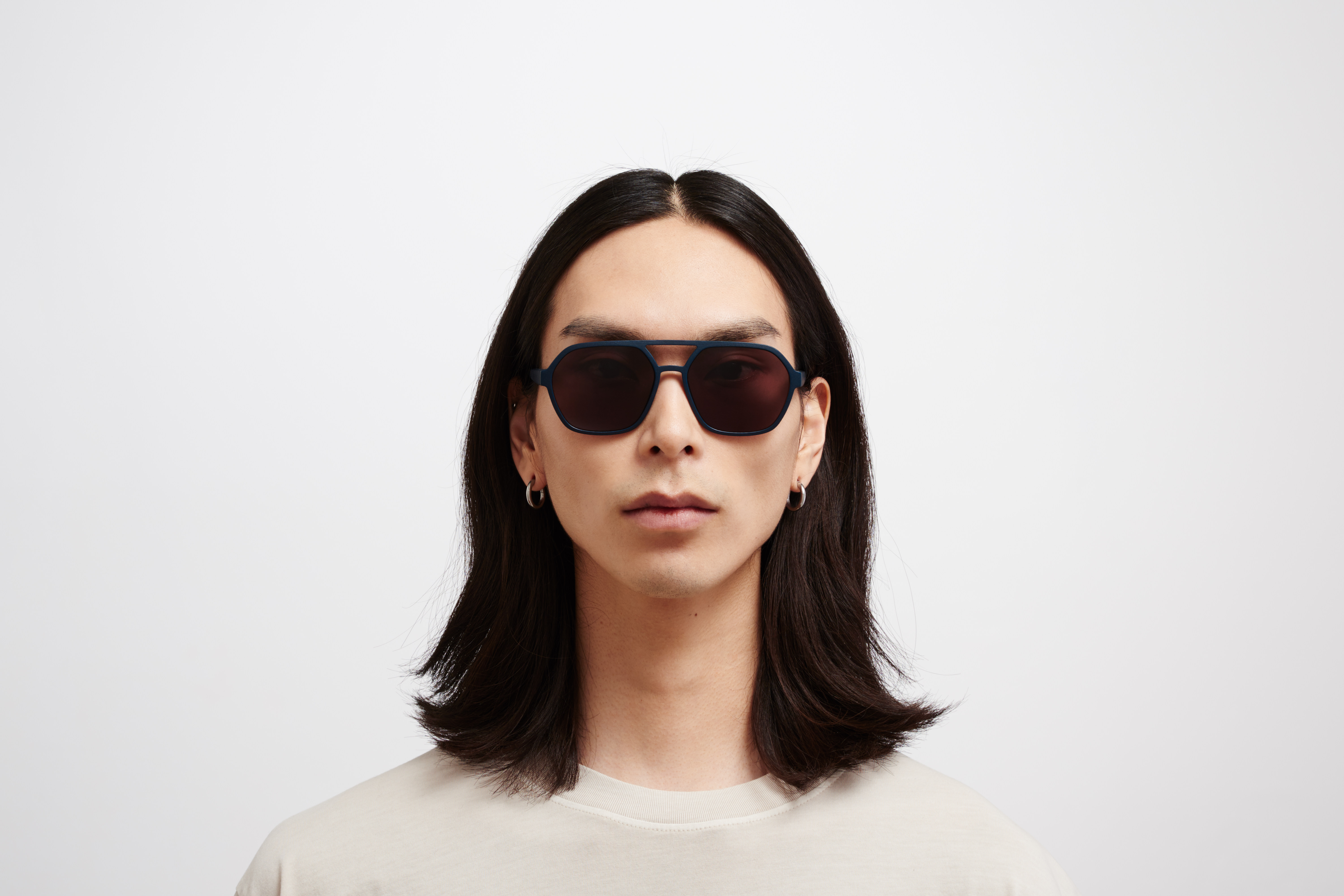 MYKITA - MYKITA MYLON SUN / HYDRA / Frame: MD34 Indigo Lens: Brown