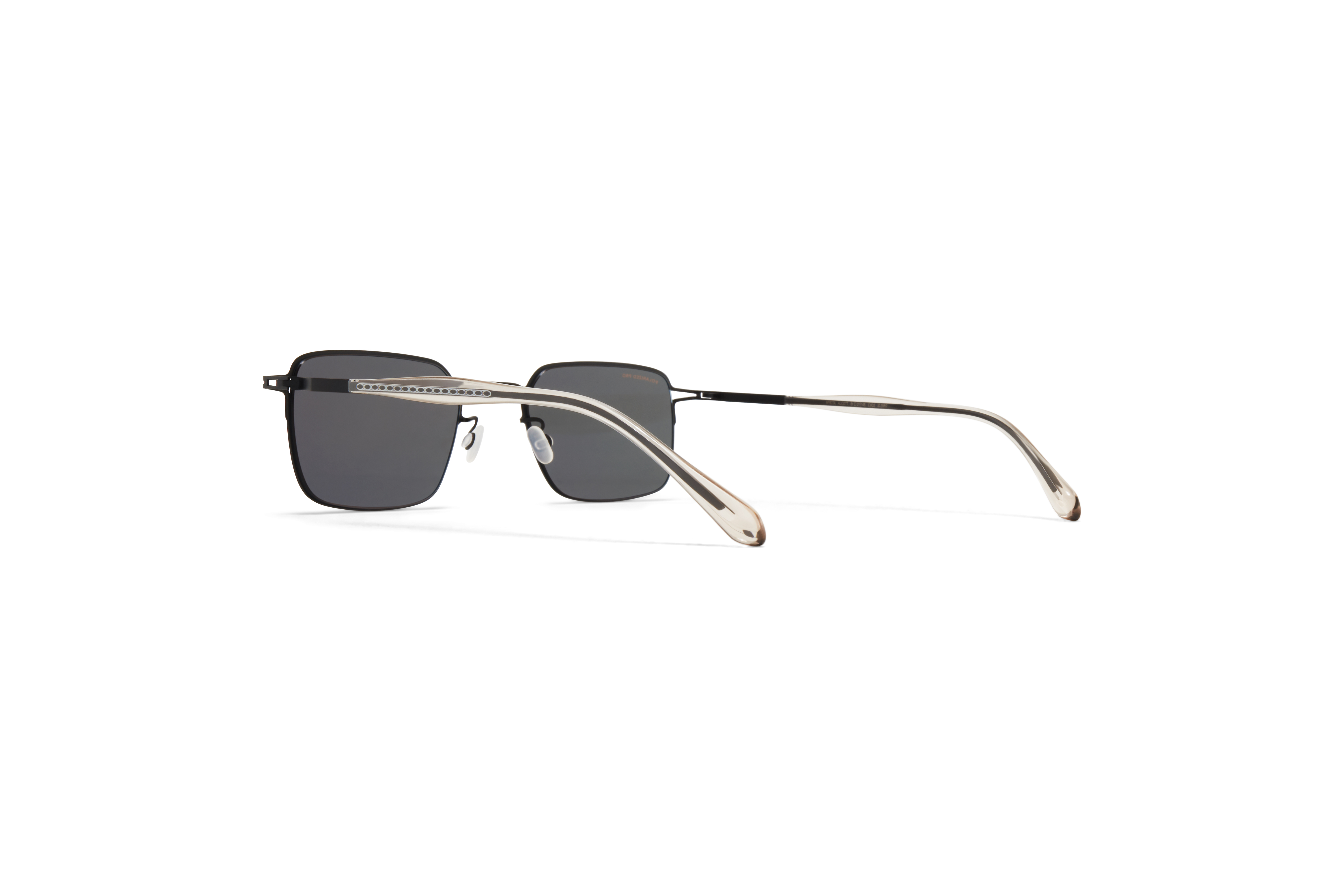 Square-Frame Silver-Tone Sunglasses