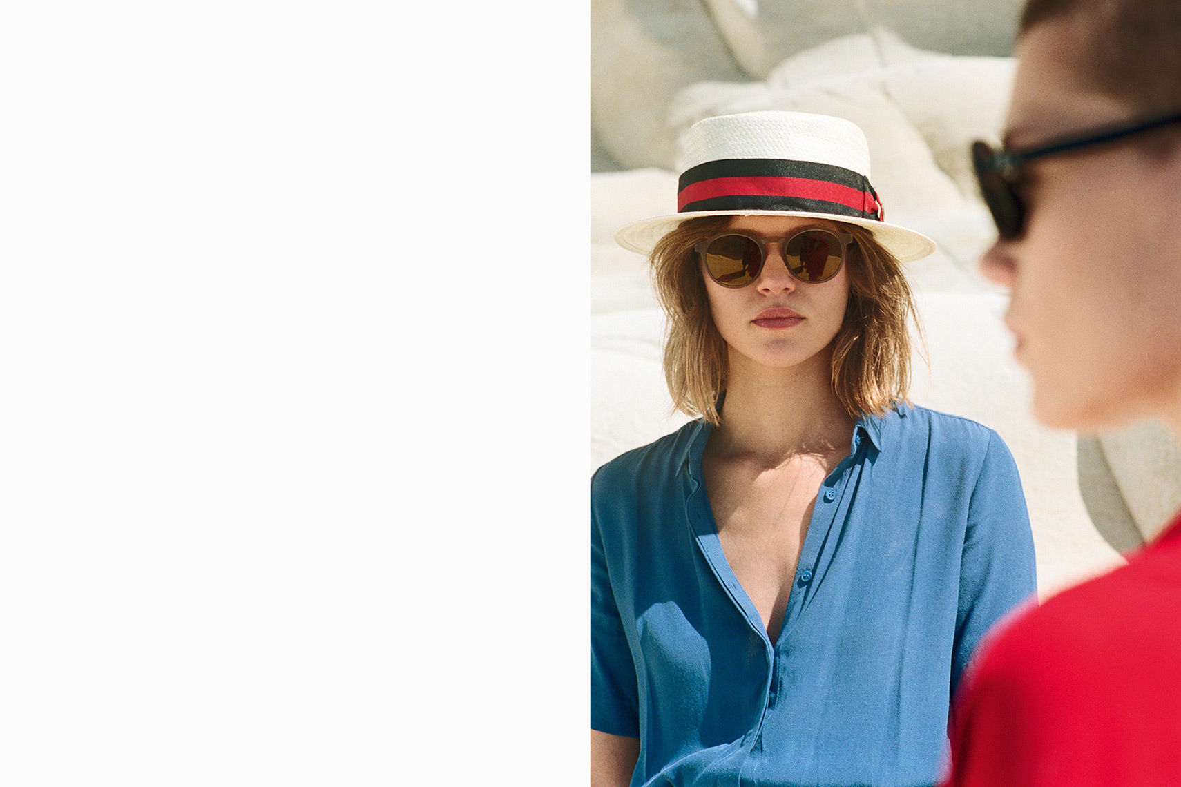 Mark Borthwick hat die neue Brillenkollektion von MYKITA in Siziliens Scala die Turchi für die 2016 MYKITA Kampagne 