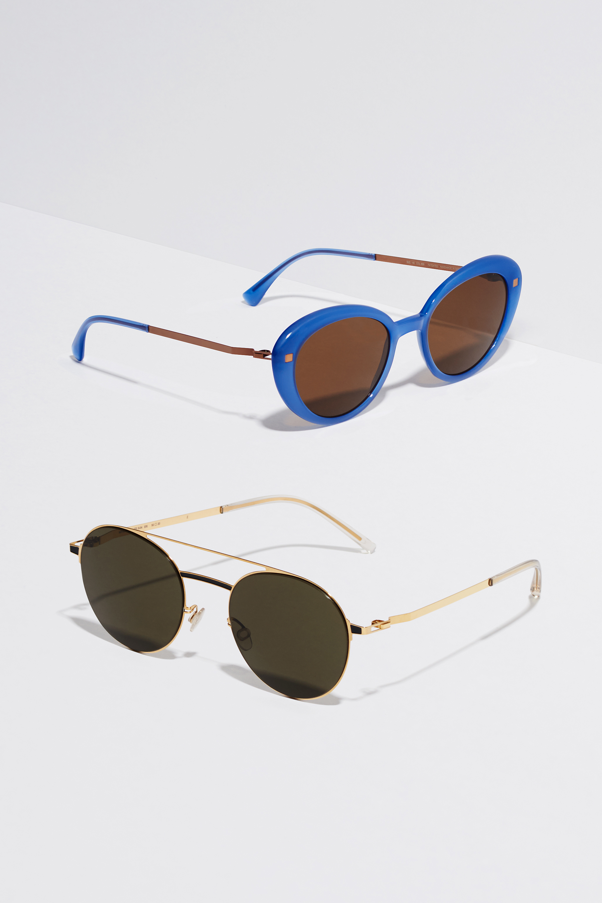 Mykita Lite Acetate Sun Luava C88 Misty Blue Shiny Copper Brown Solid