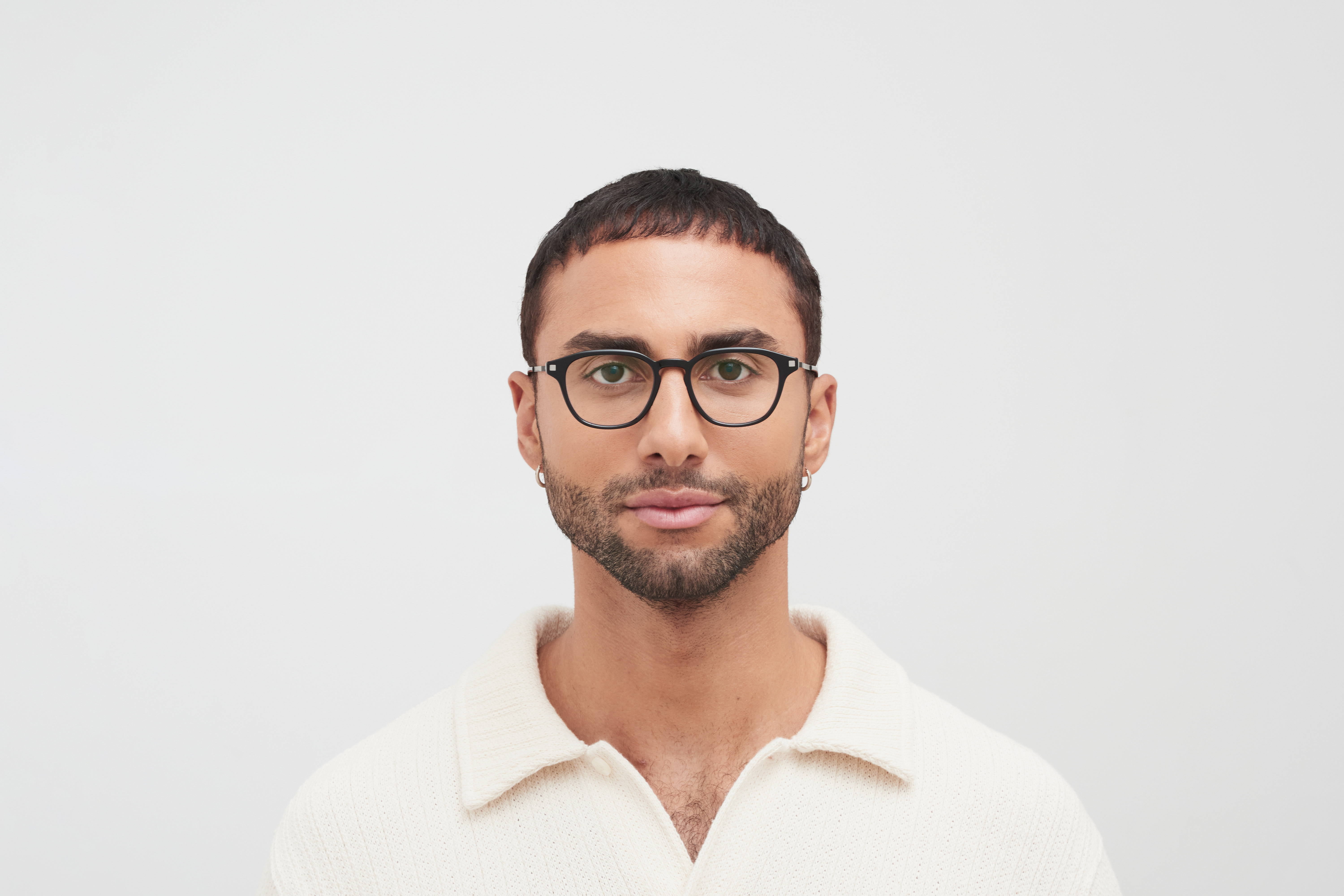 Panto MYKITA Lite Acetate Rx Pana C95 Black Silver Black Clear