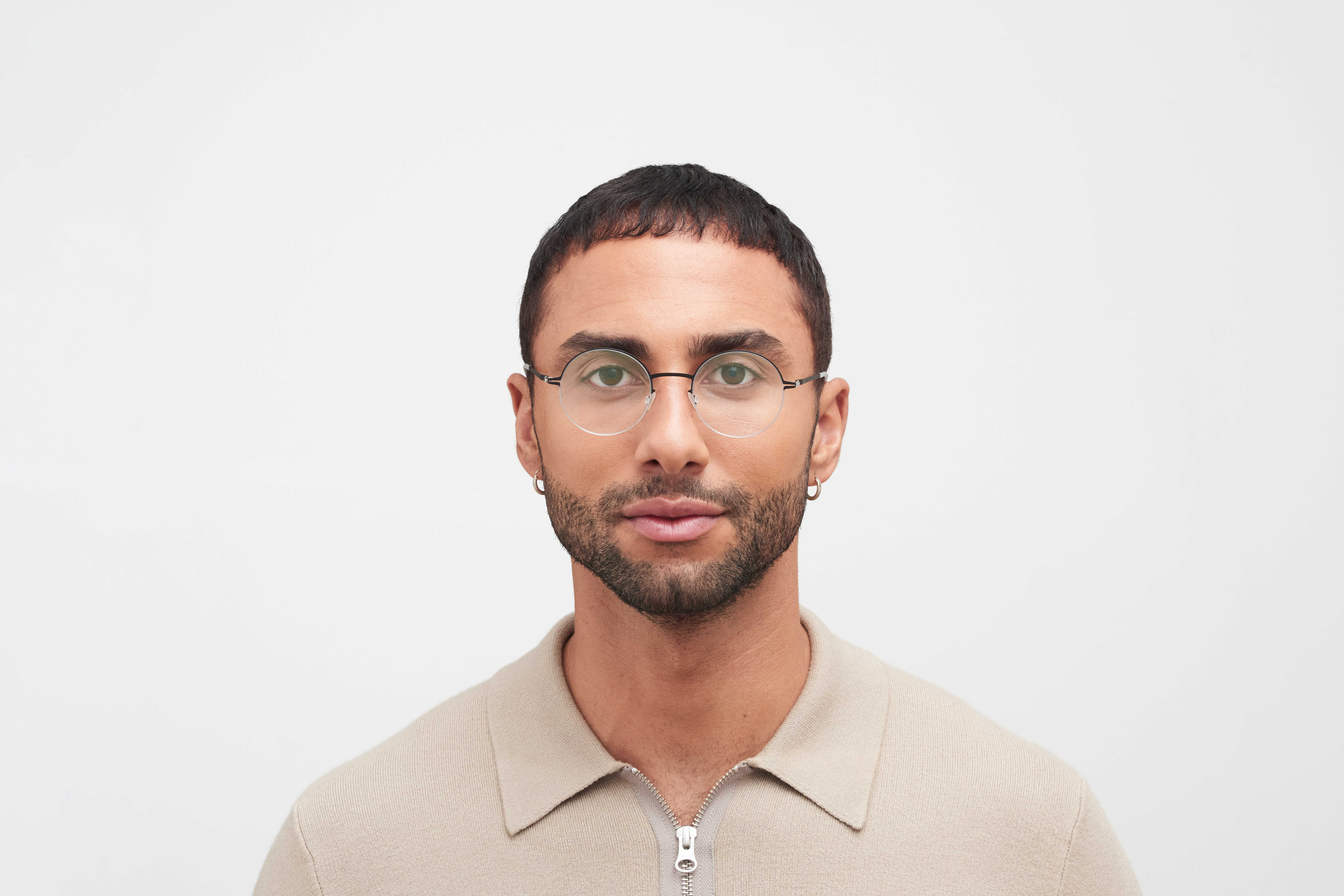 Round MYKITA Lite Rx Lotta Silver Black Clear