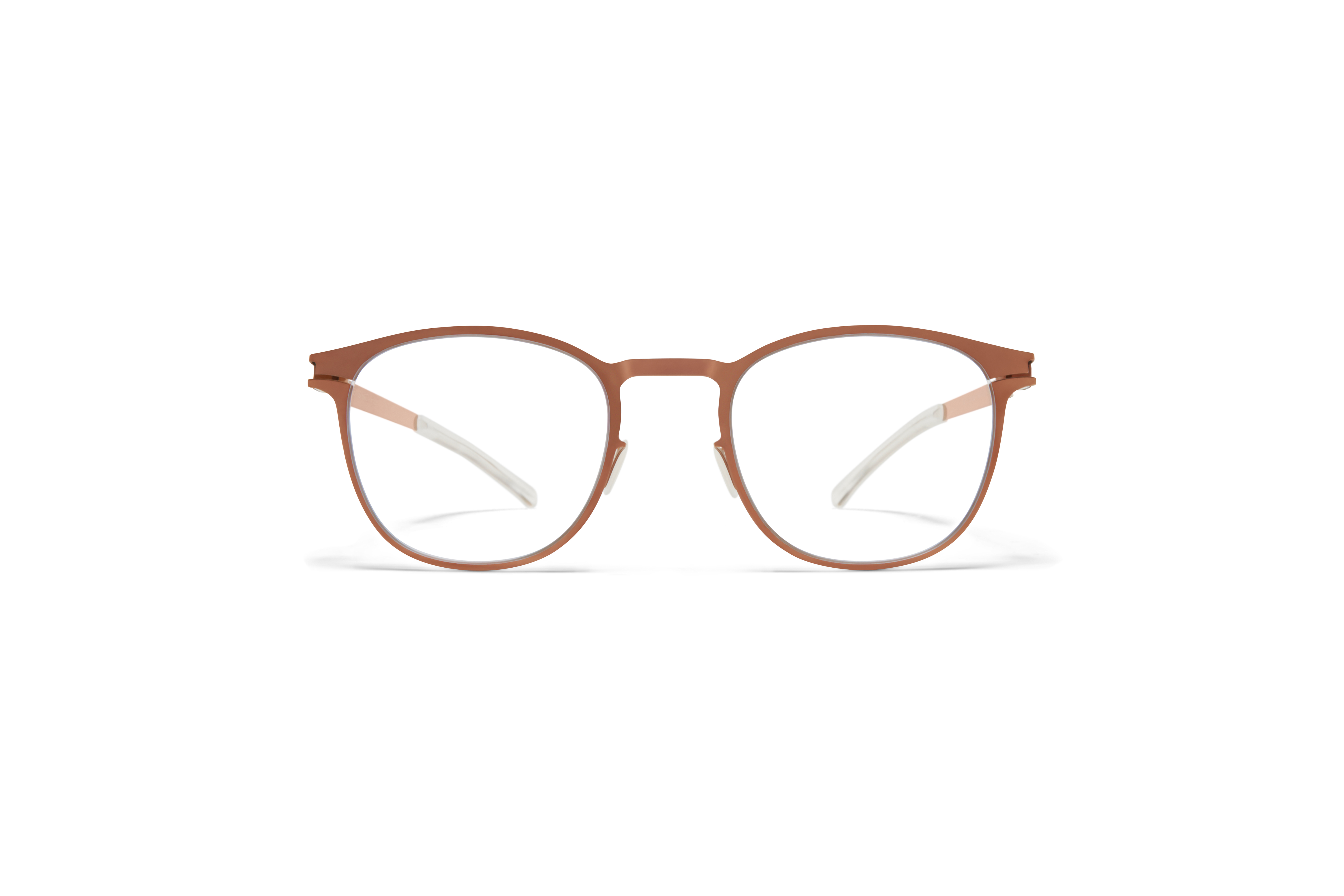 copper colored eyeglass frames