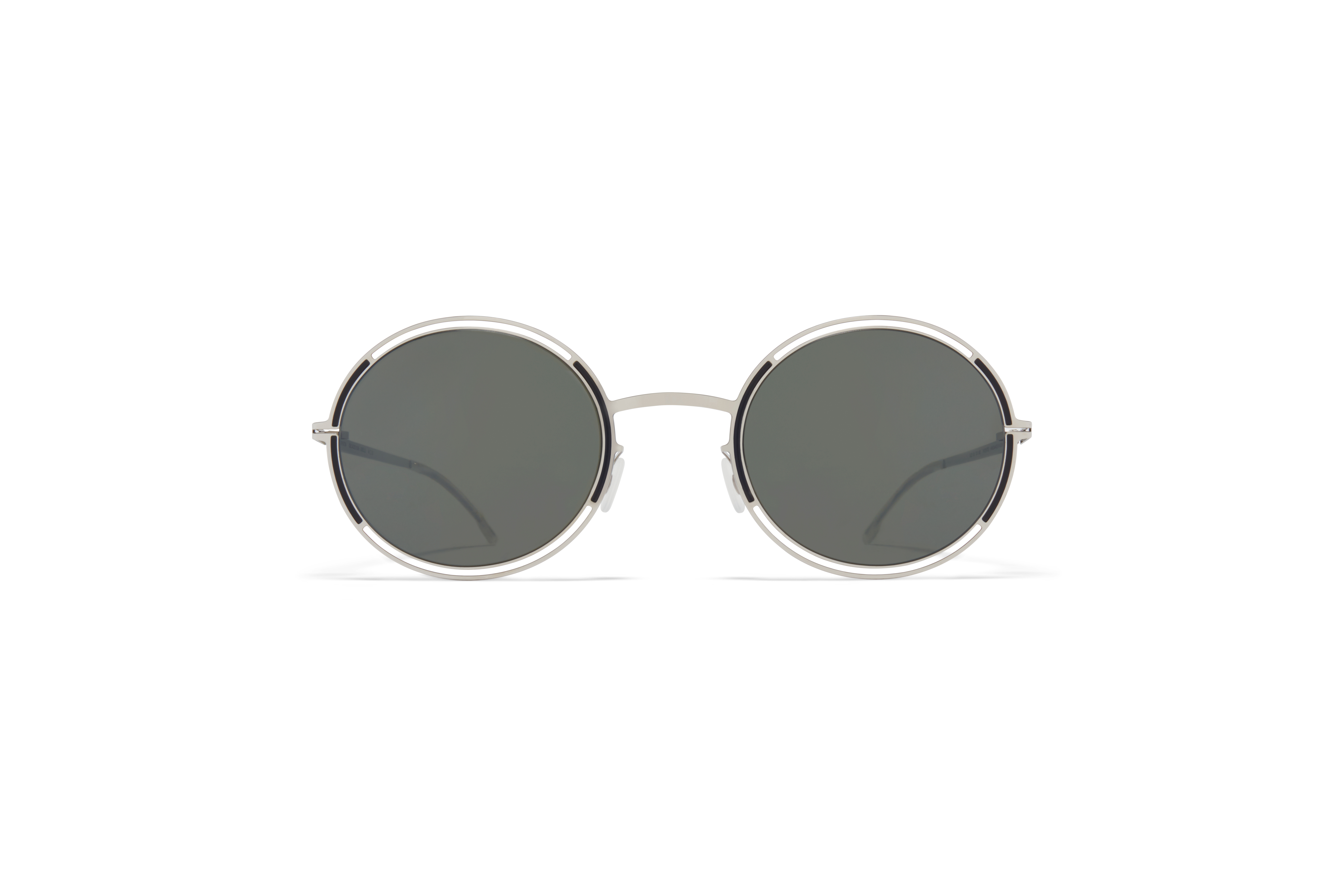 MYKITA Decades Sun Giselle Silver Black Mirror Black