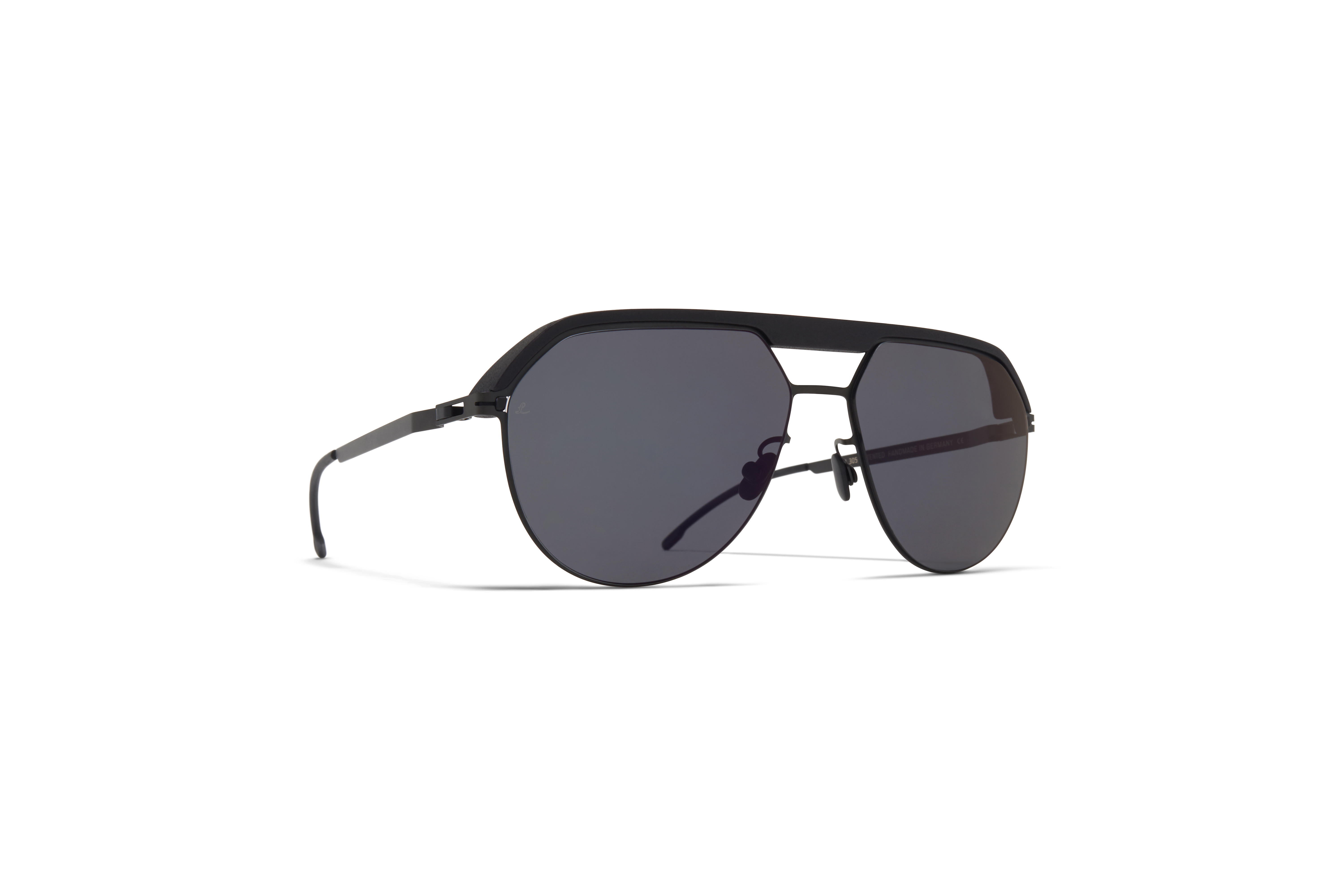 pitch black aviator sunglasses