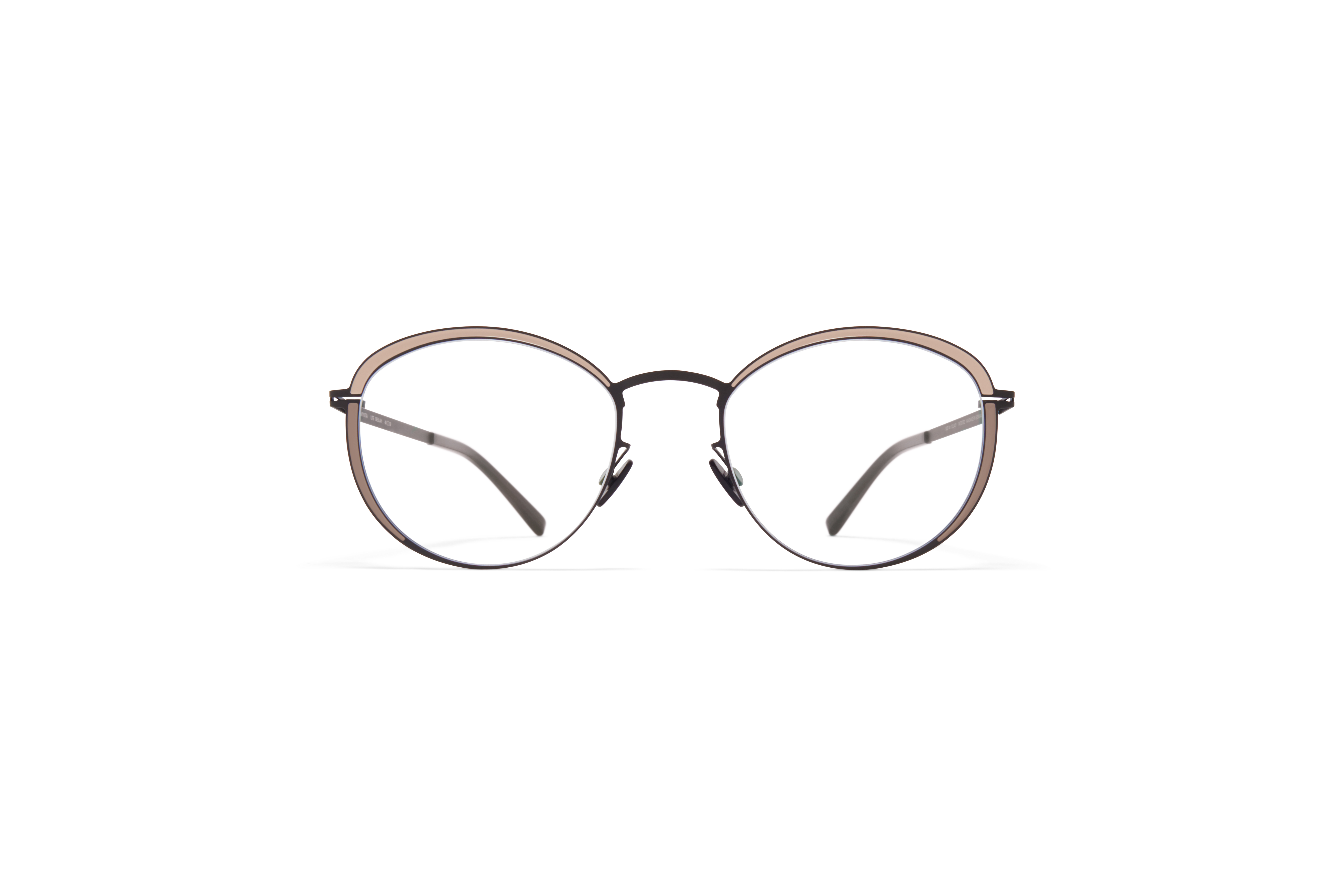 MYKITA Lite Acetate Rx Beulah Black Sand Dark Sand Clear