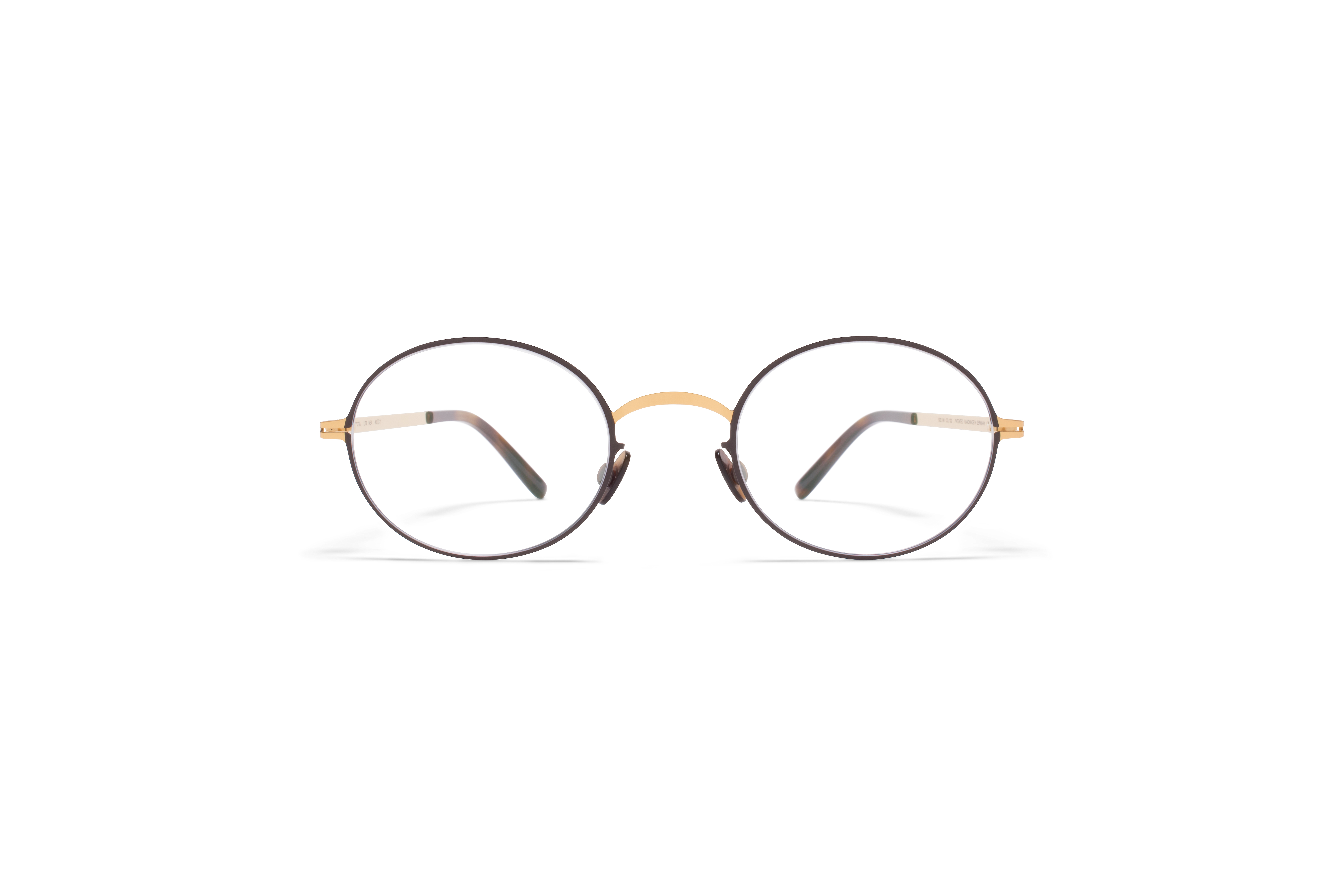 MYKITA Lite Acetate Rx Nea Gold Dark Brown Clear