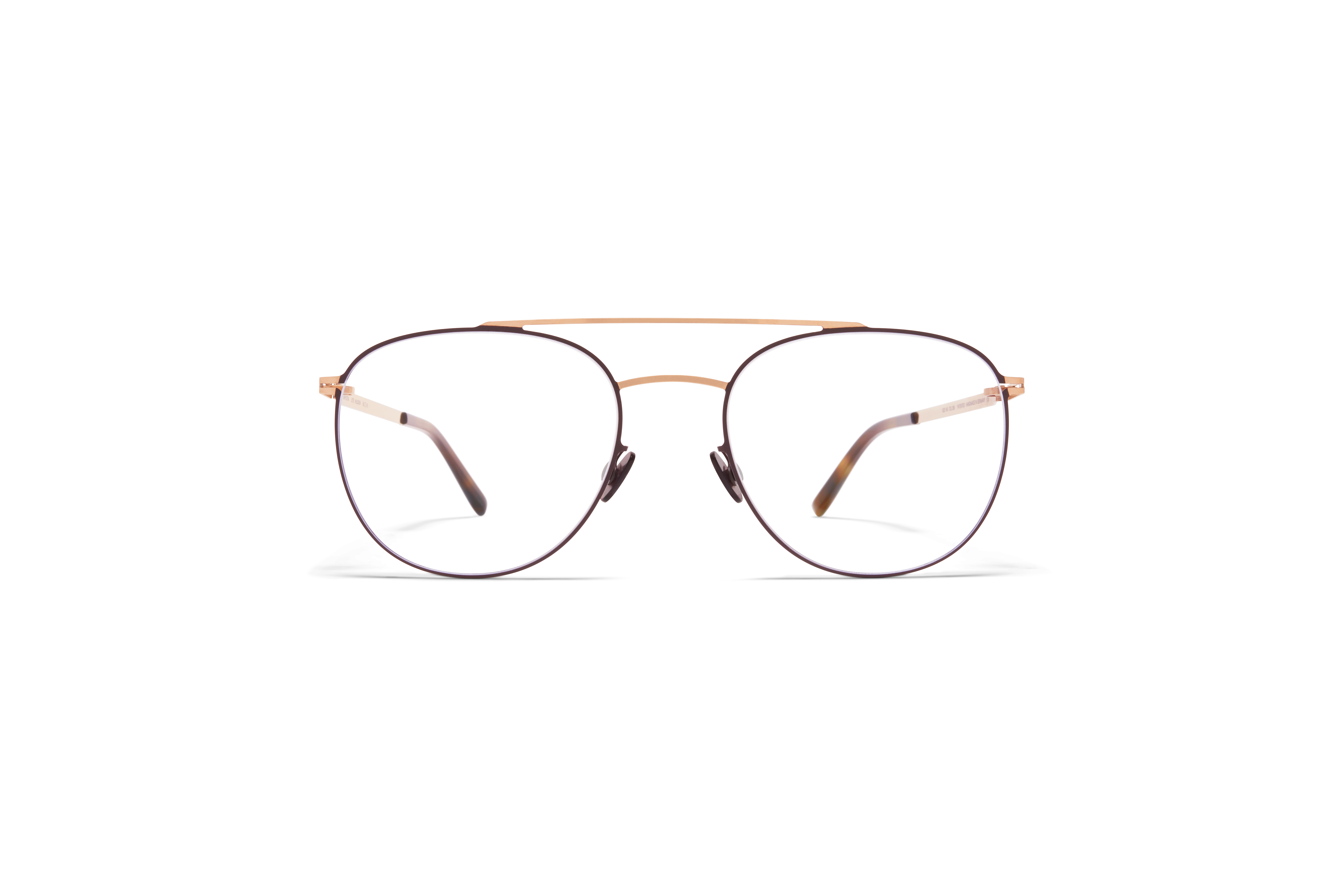 MYKITA Lite Acetate Rx Nilsson Champagne Gold Dark Brown Clear