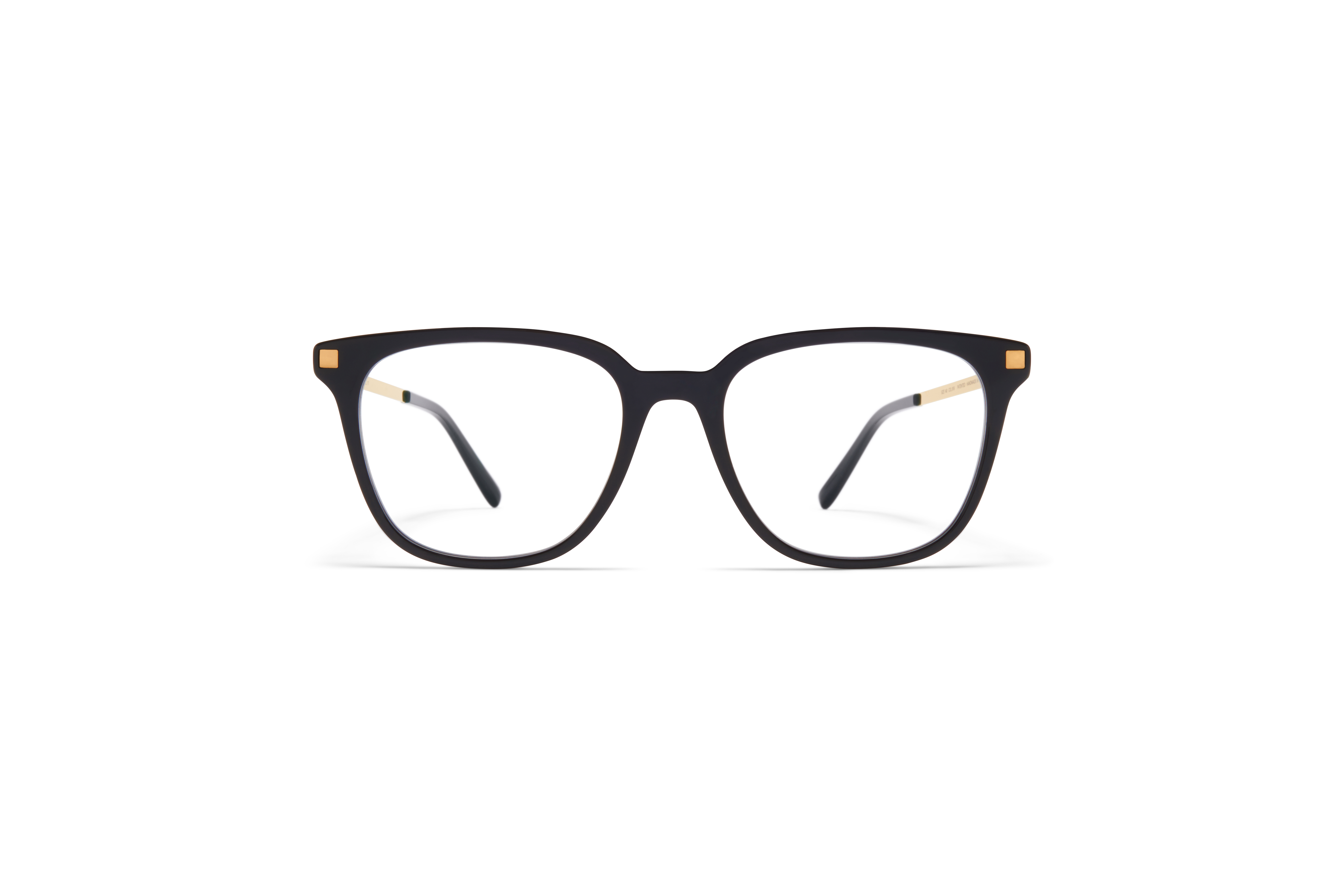 MYKITA Lite Acetate Rx Qvaja C6 Black Glossy Gold Clear