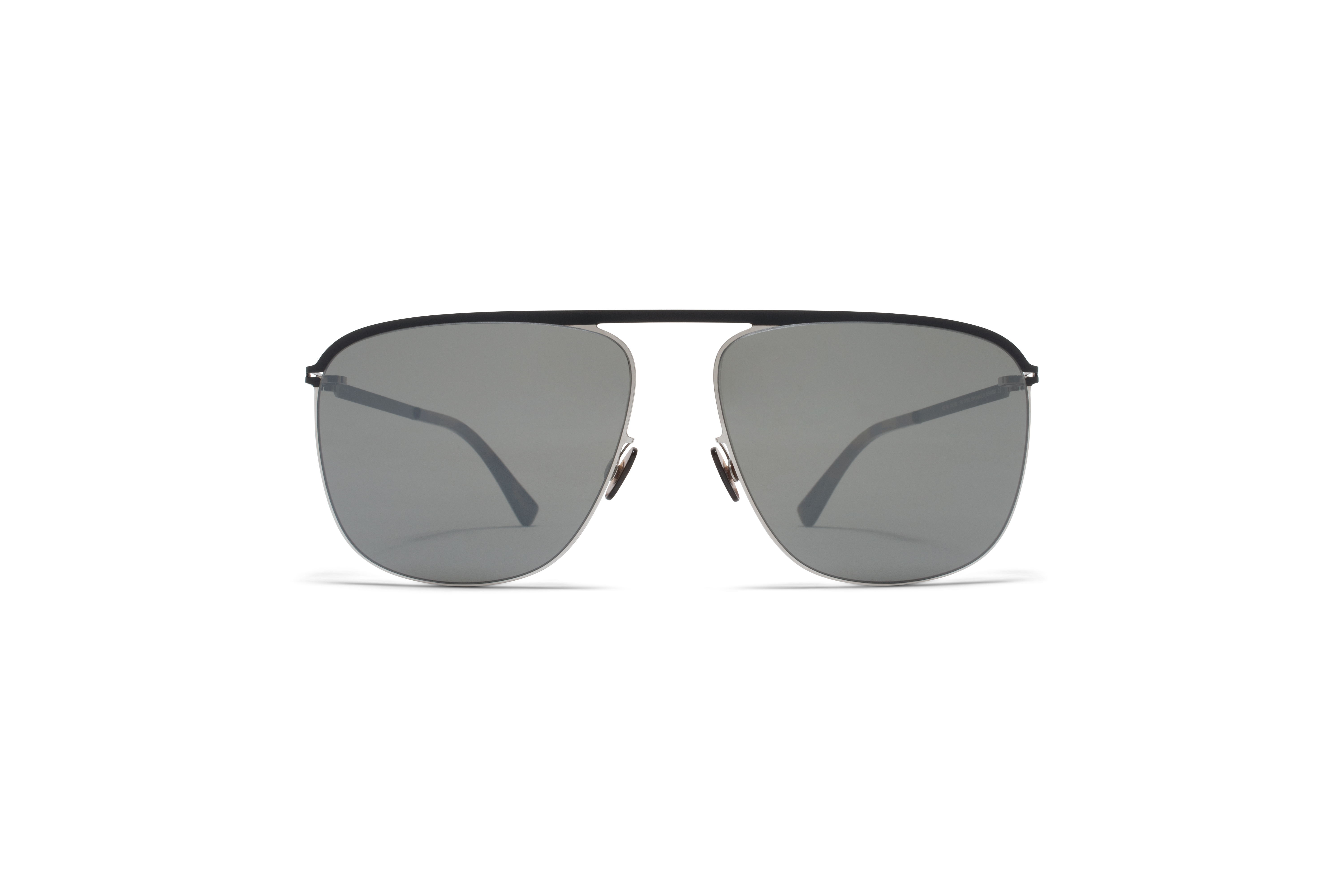 MYKITA Lite Acetate Sun Brian Silver Black Mirror Black