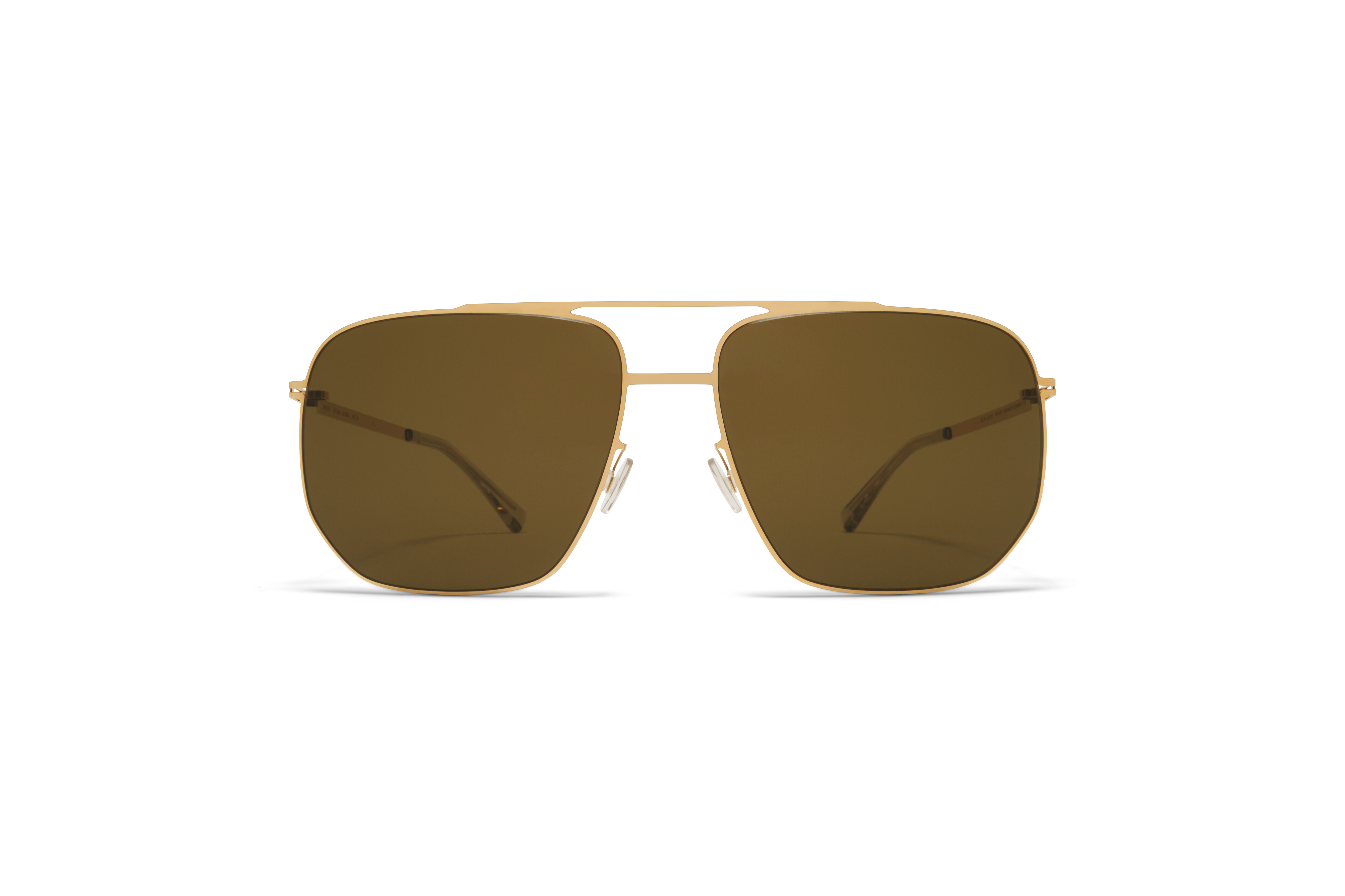 MYKITA Lite Acetate Sun Lillesol Glossy Gold Raw Brown Solid