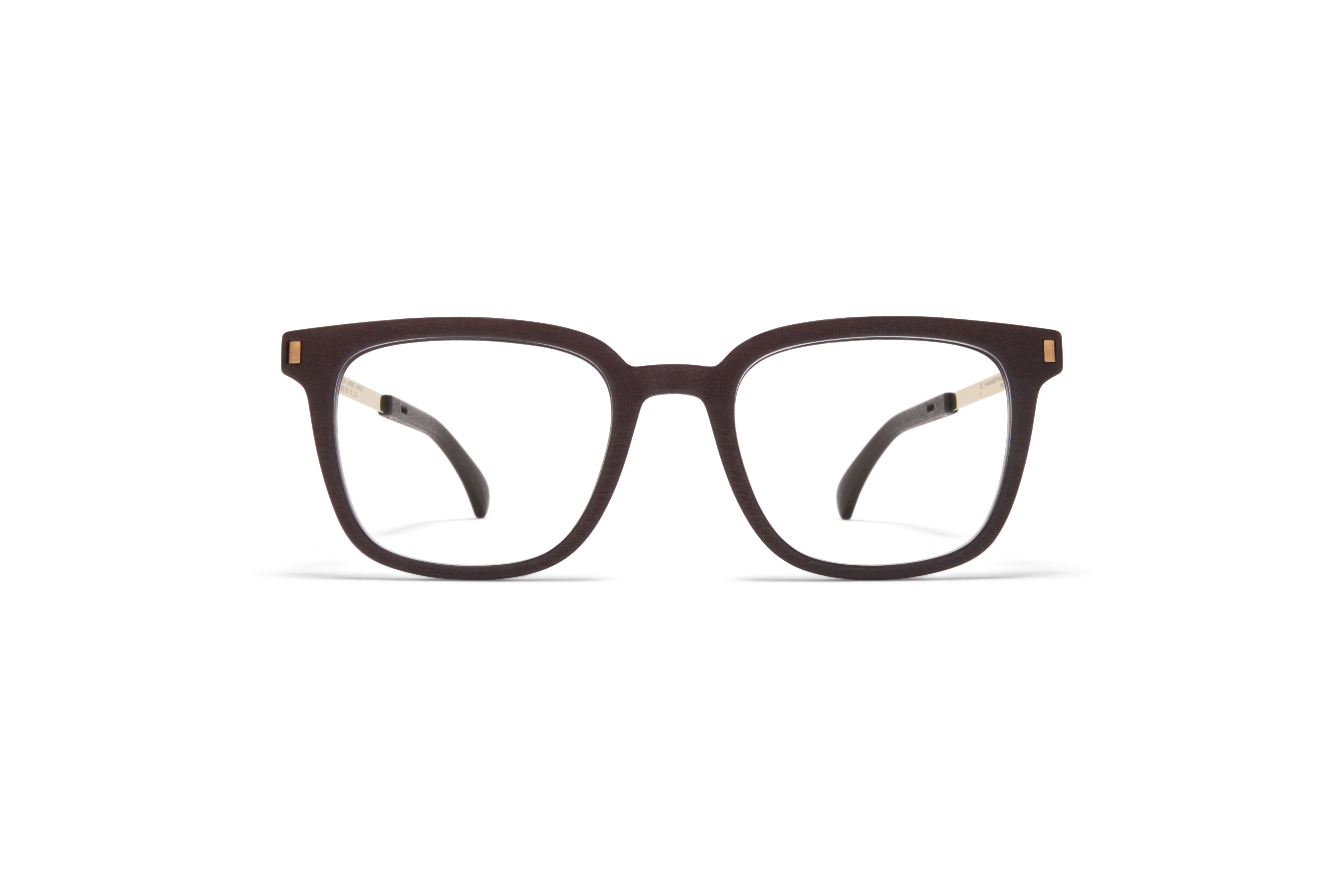 MYKITA Mylon Hybrid Rx Barley Mh8 Ebony Brown Champagne Gold Clear