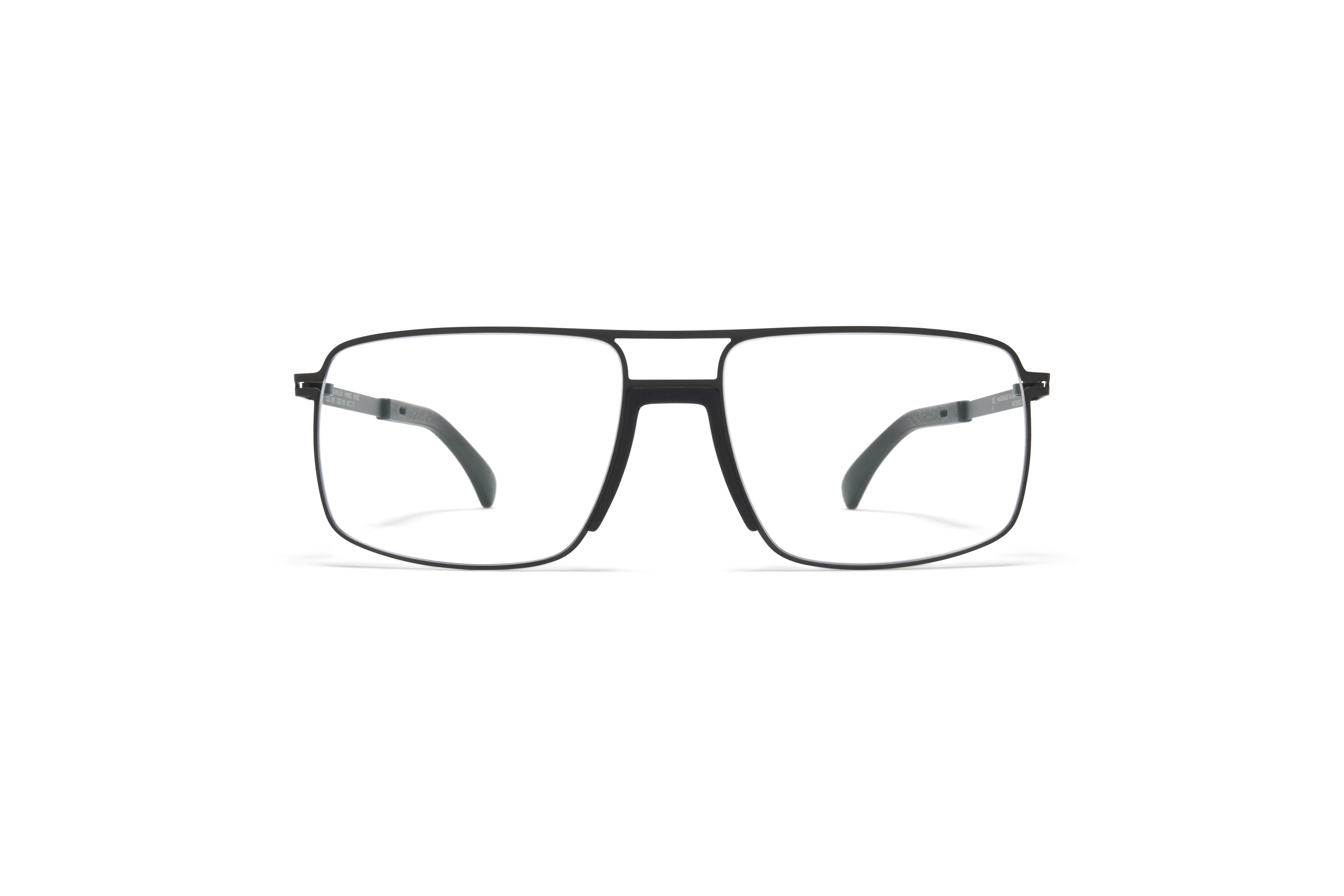 MYKITA Mylon Hybrid Rx Moss Mh6 Pitch Black Black Clear
