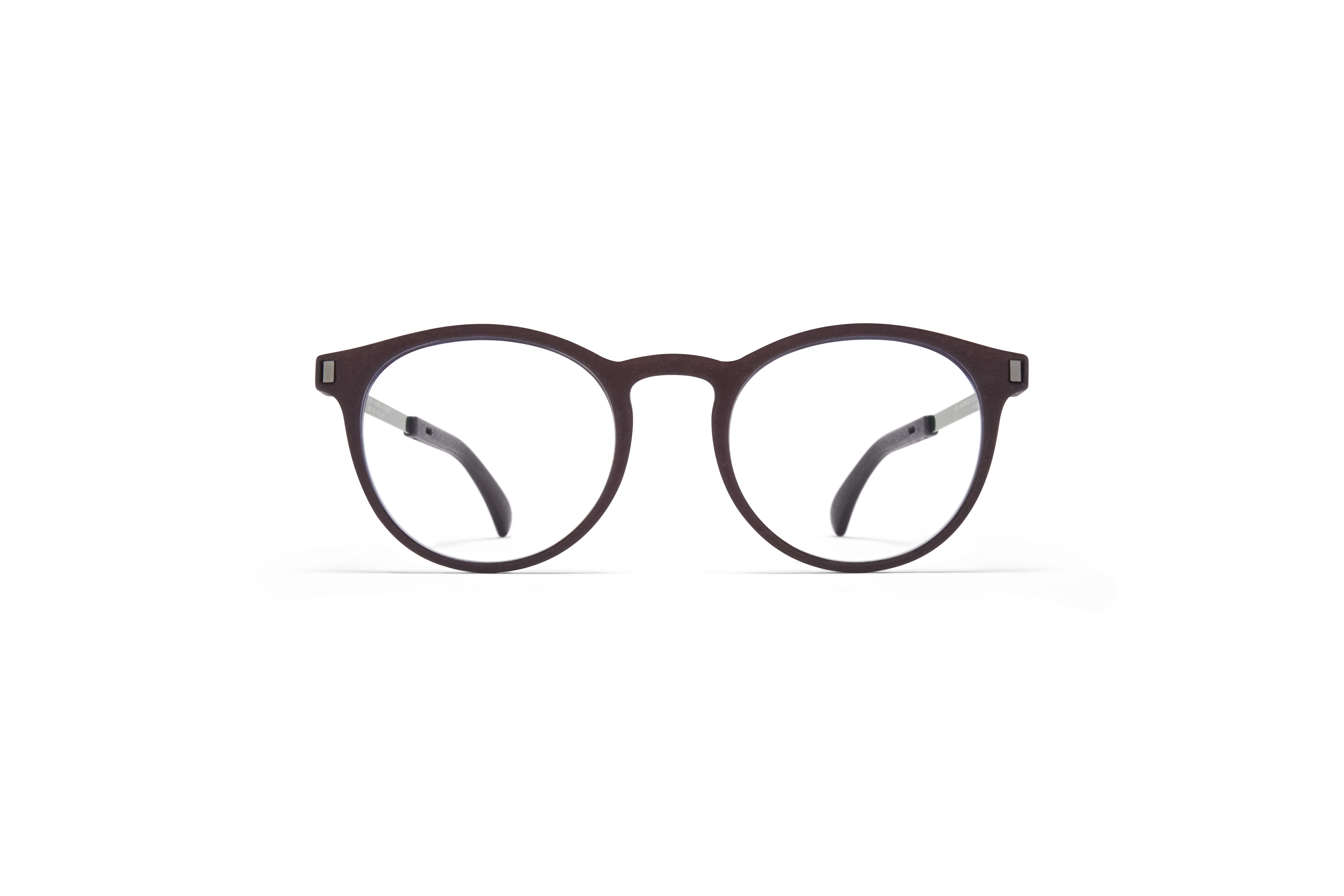 MYKITA Mylon Rx Bloom Mh25 Ebony Brown Shiny Graphite Clear