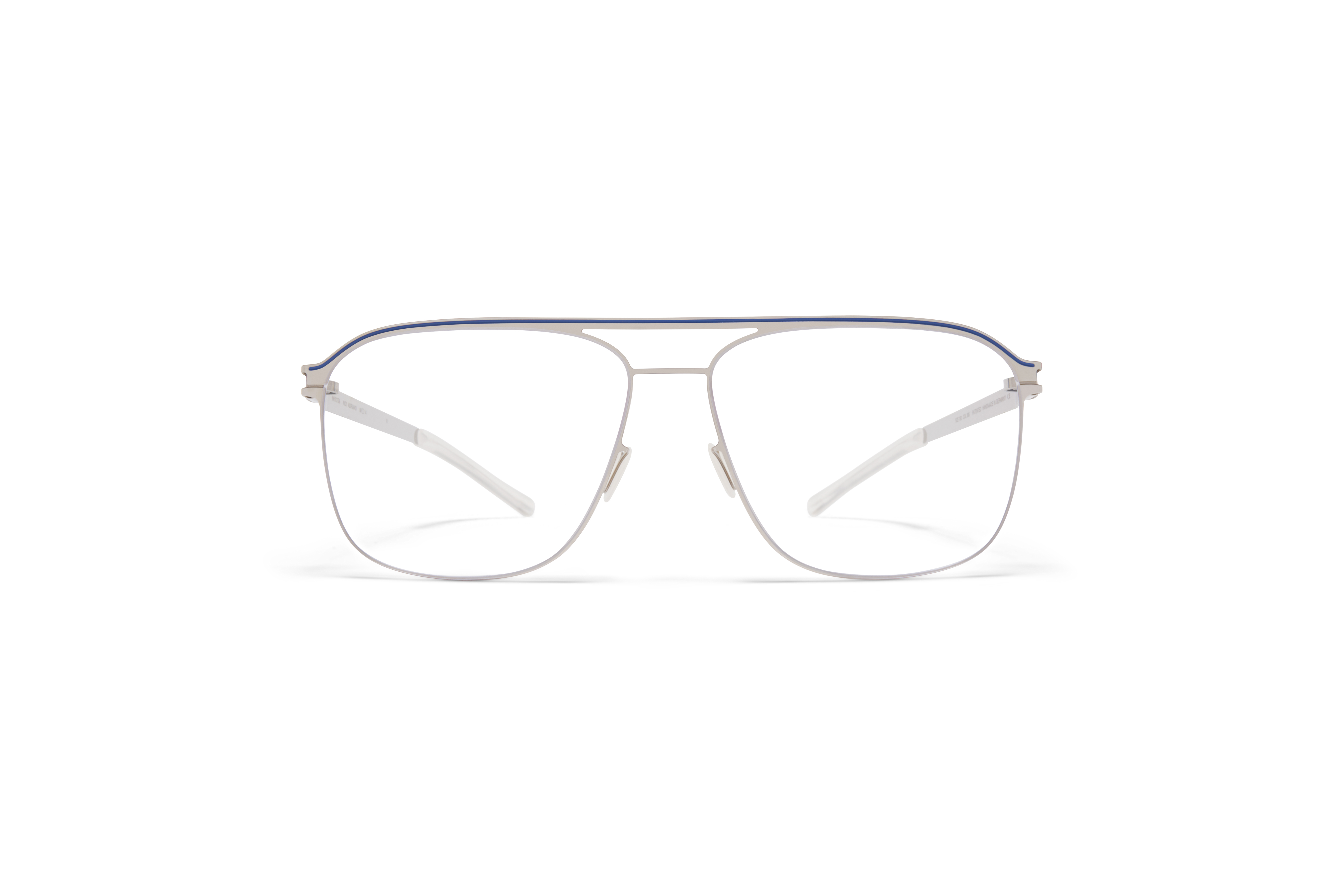 MYKITA No1 Rx Adriano Shiny Silver Yale Blue Clear