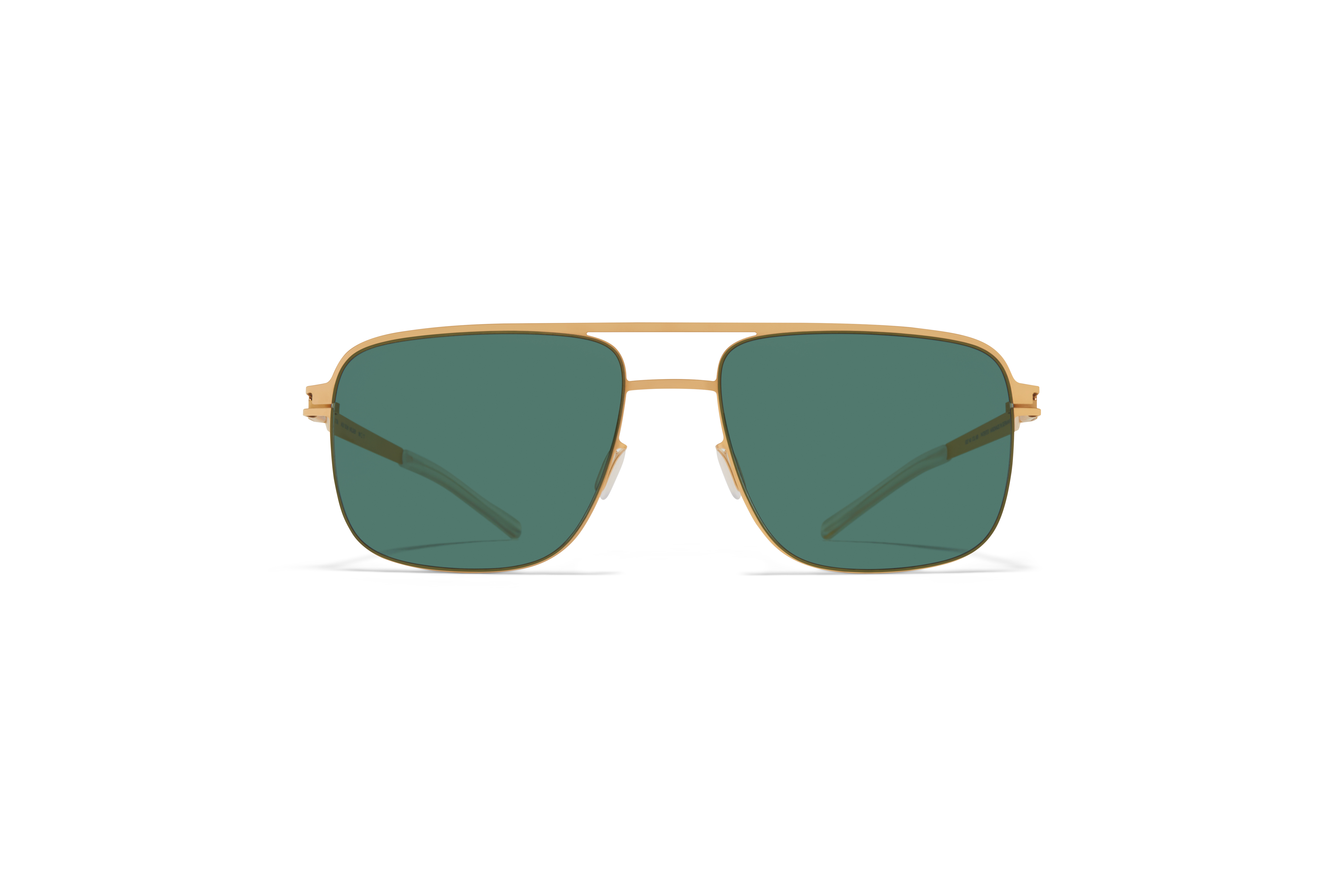 MYKITA No1 Sun Wilder Frosted Gold Dark Green Solid