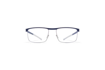 MYKITA No1 Rx Stuart Navy Silver Lacquer Clear