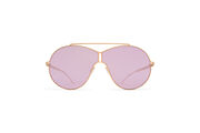 Frame: Champagne Gold
Lens: Mirror Lilac MM Shield