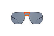 Frame: MH38 Orange/Navy
Lens: Dark Blue Solid Shield