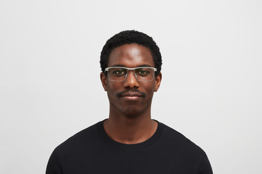 メガネ Mykita Mykita - DALTON - 509 matte silver black Mykita Dalton 509 glasses | Buy online now | SmartBuyGlasses US