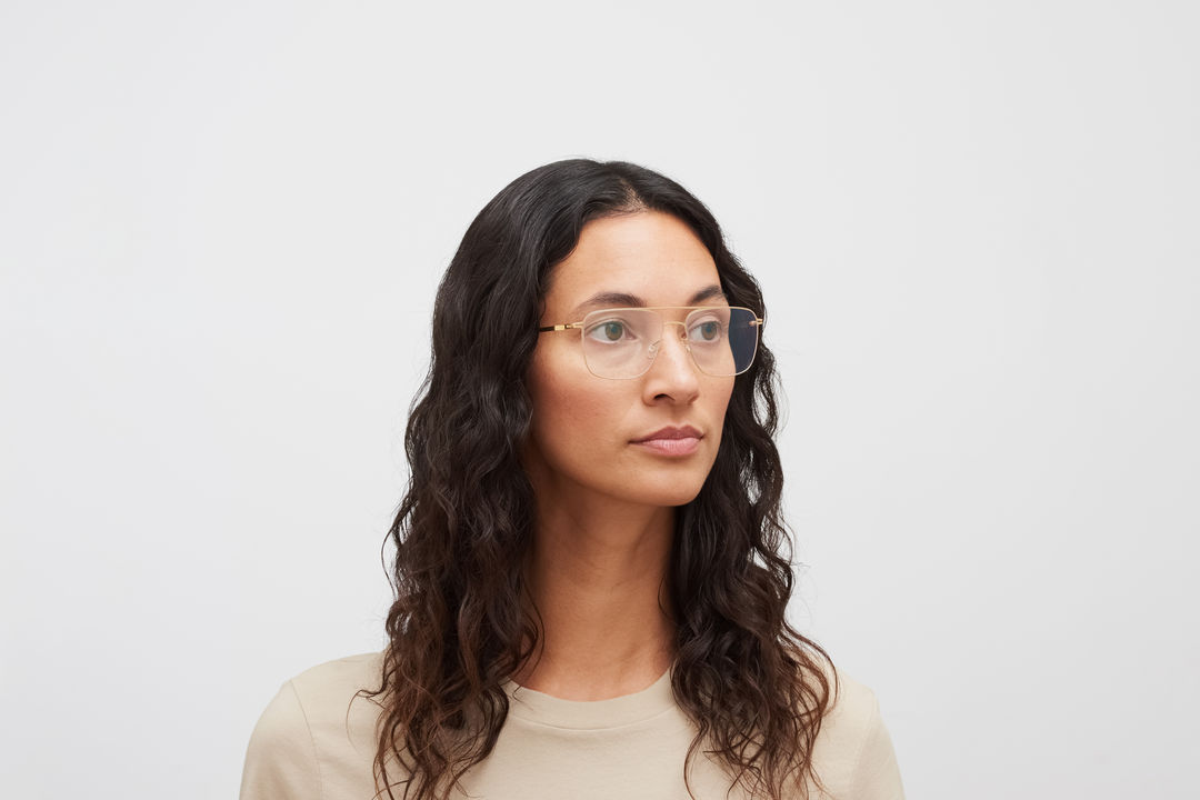 メガネ Mykita FW25 Mykita - THEODORE - 084 (THEODORE 084) Mykita THEODORE Glasses 084 Navy - eye-oo.com