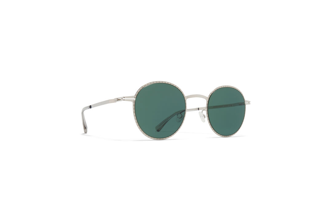 LITE SUN / NIS / Frame: Shiny Silver Lens: Darkgreen Solid - MYKITA