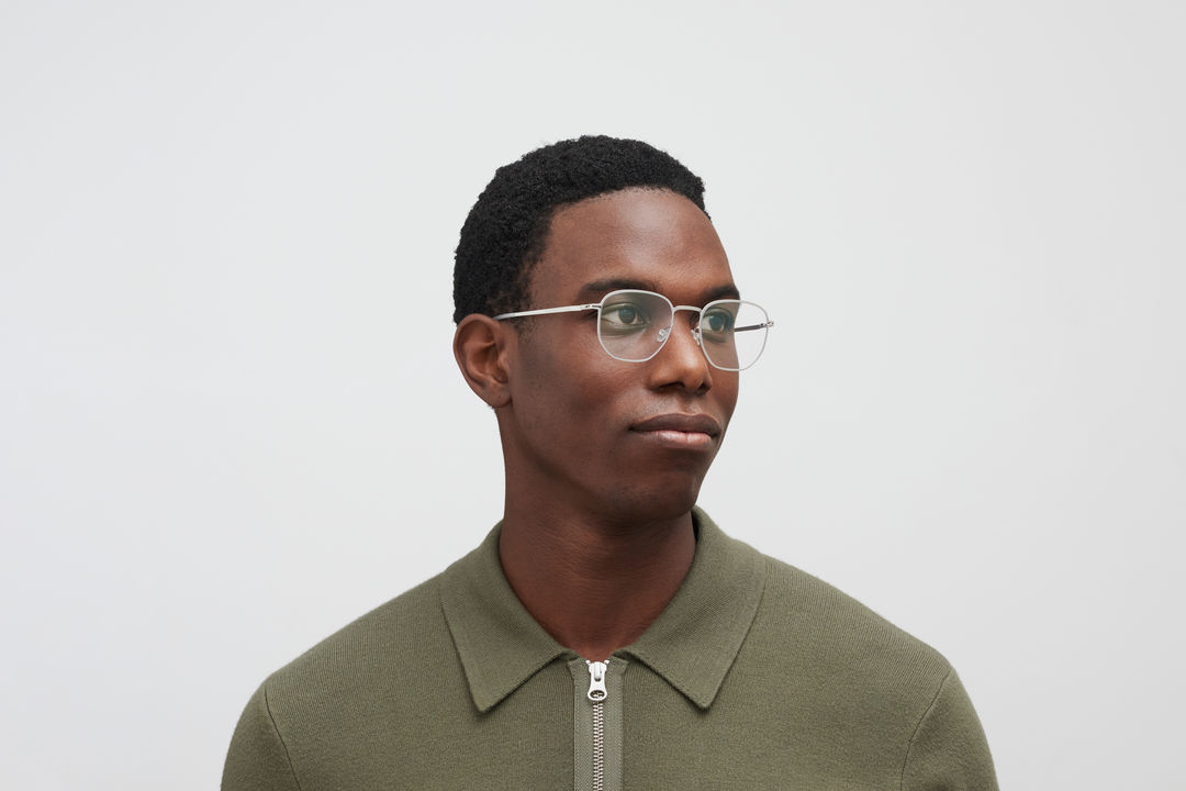 メガネ Mykita Mykita - KOLDING - 628 mhl3 navy shiny silve MYKITA® - Kolding Eyeglasses | Specs Collective