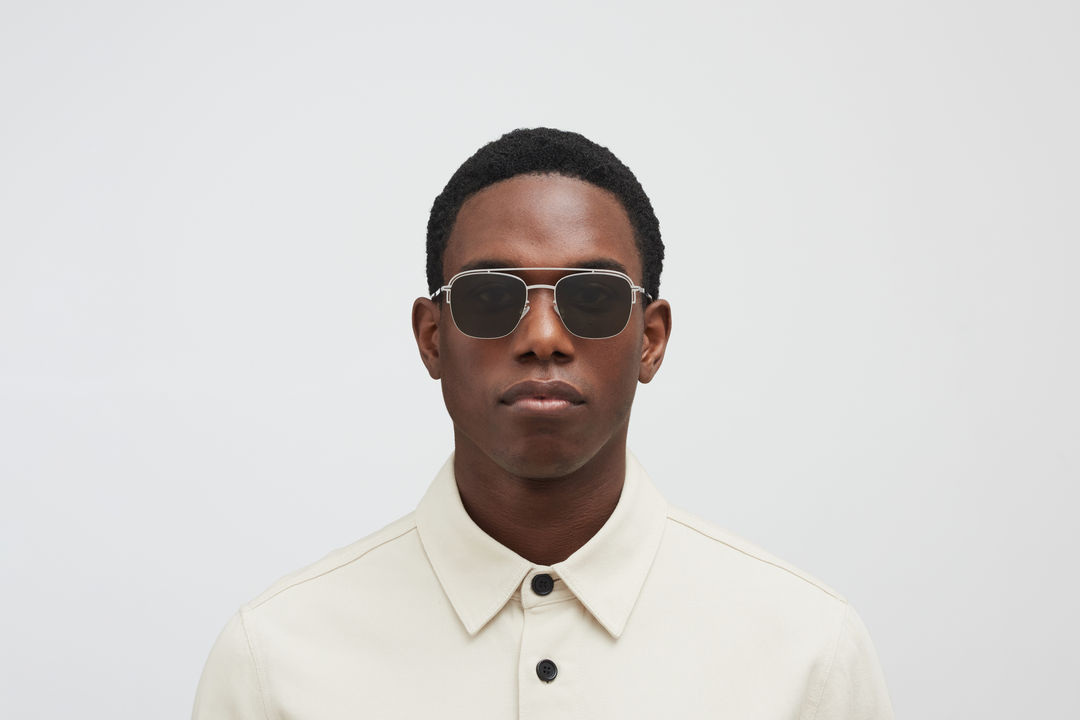 サングラス Mykita SS25 Unisex SUNGLASSES (MMESSE018 187 SILVER) GREYSON SUN | MYKITA | NO1 SUN | Designer MYKITA sunglasses