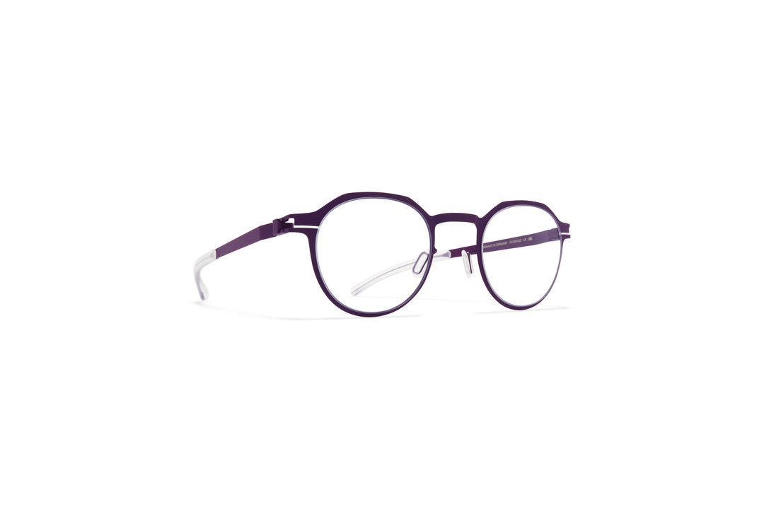 メガネ Mykita Mykita - CILIAN - 557 silver deep purple Mykita - Waters - Decades - Deep Purple - Metal Glasses