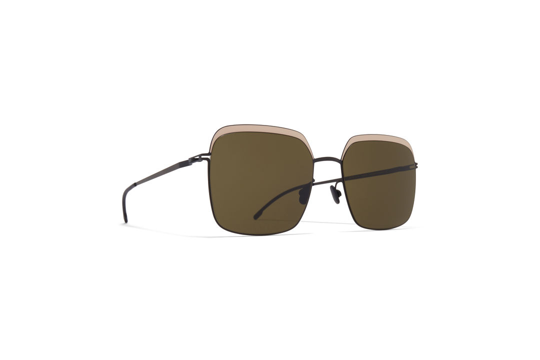 MYKITA Decades Sun Dalia Black Sand Raw Green Soli