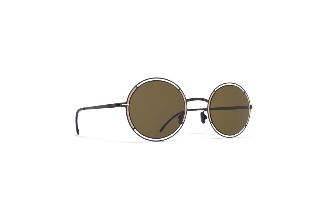MYKITA Decades Sun Giselle Black Sand Raw Green Solid