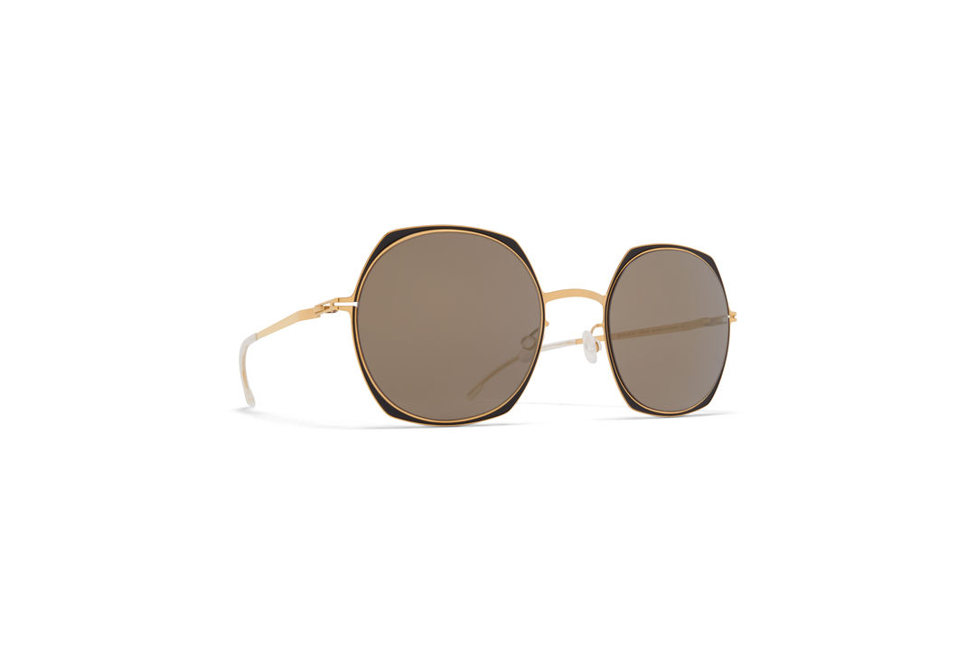 MYKITA Decades Sun Zelda Gold Jet Black Brillant