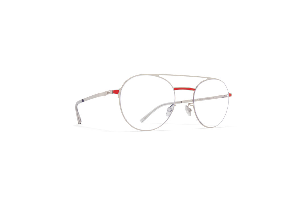 MYKITA Lite Acetate Rx Eri Silver Rusty Red Clear