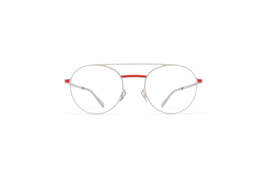 MYKITA Lite Acetate Rx Eri Silver Rusty Red Clear