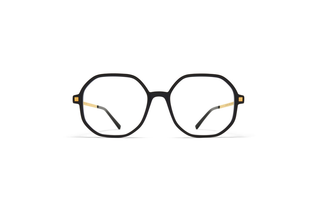 MYKITA Lite Acetate Rx Hilla C6 Black Glossy Gold Clear