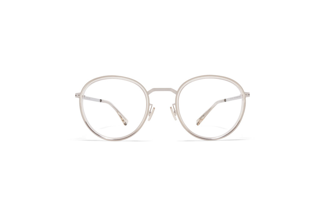 MYKITA Lite Acetate Rx Tuva A41 Shiny Silver Champagne Clear