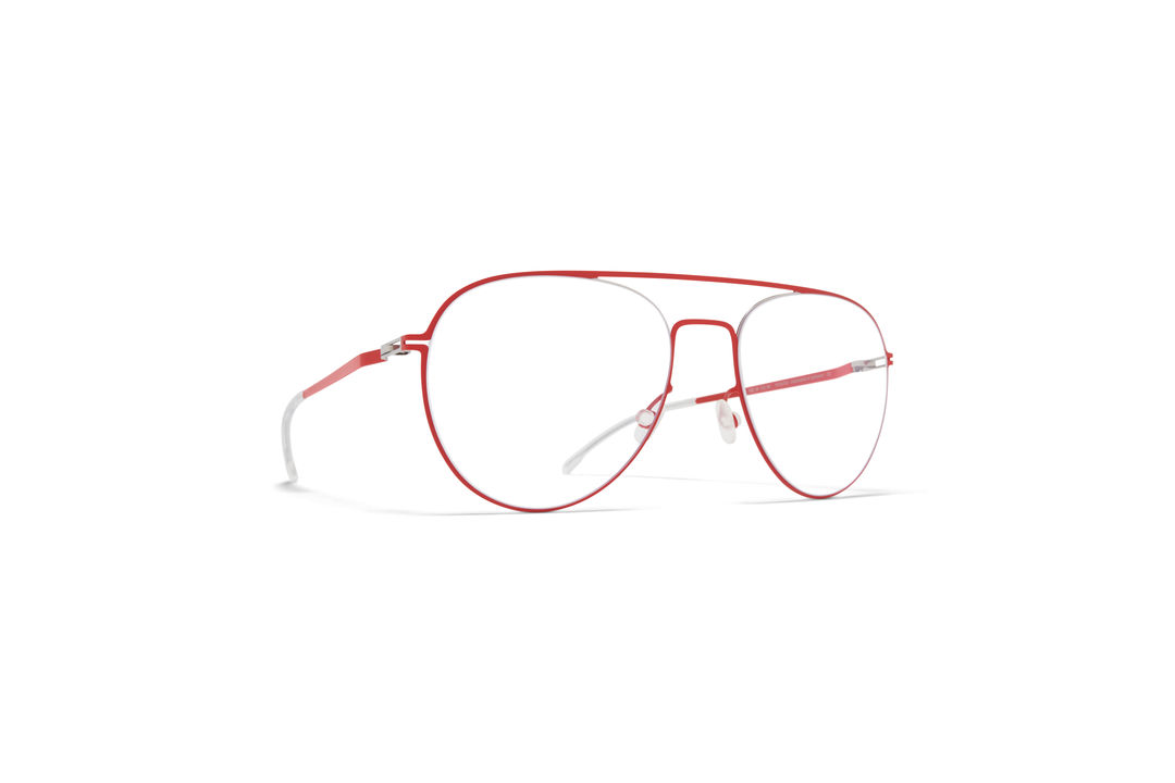 MYKITA Lite Rx Eero Silver Rusty Red Clear