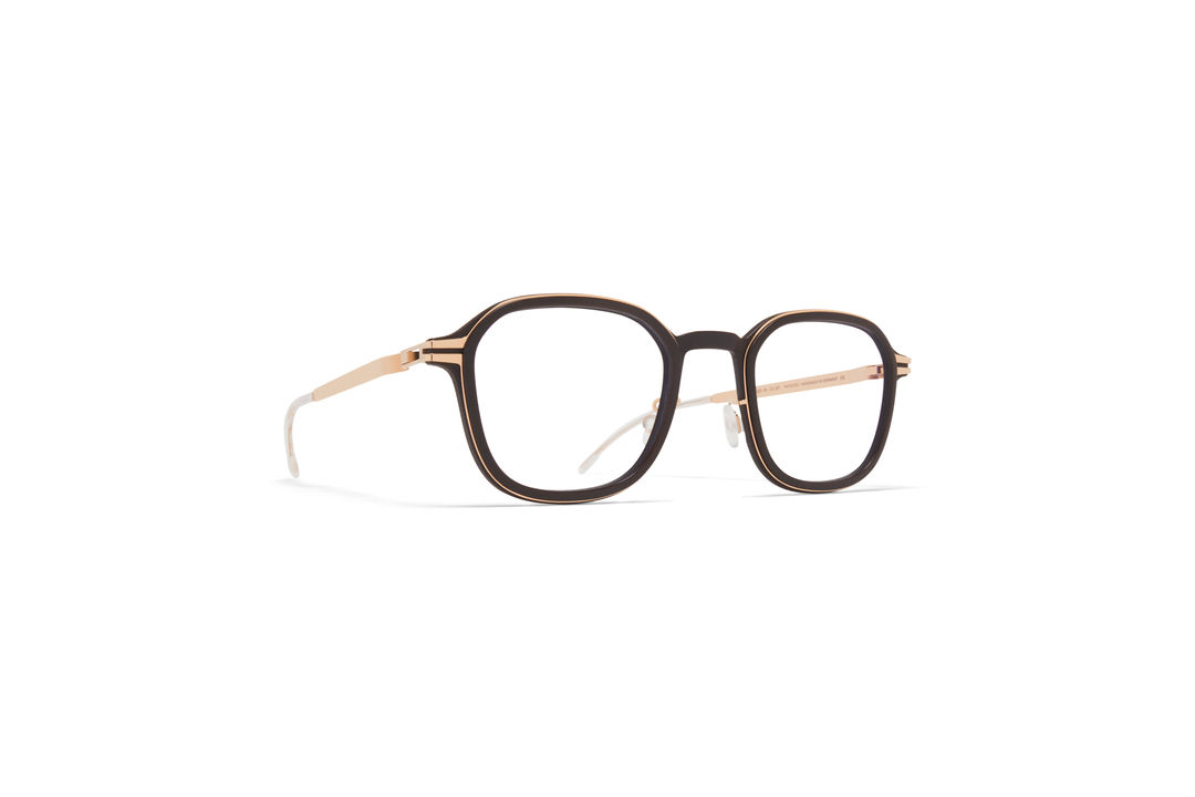 MYKITA Mylon Hybrid Rx Fir Mh8 Ebonybrown Champagnegold Clear