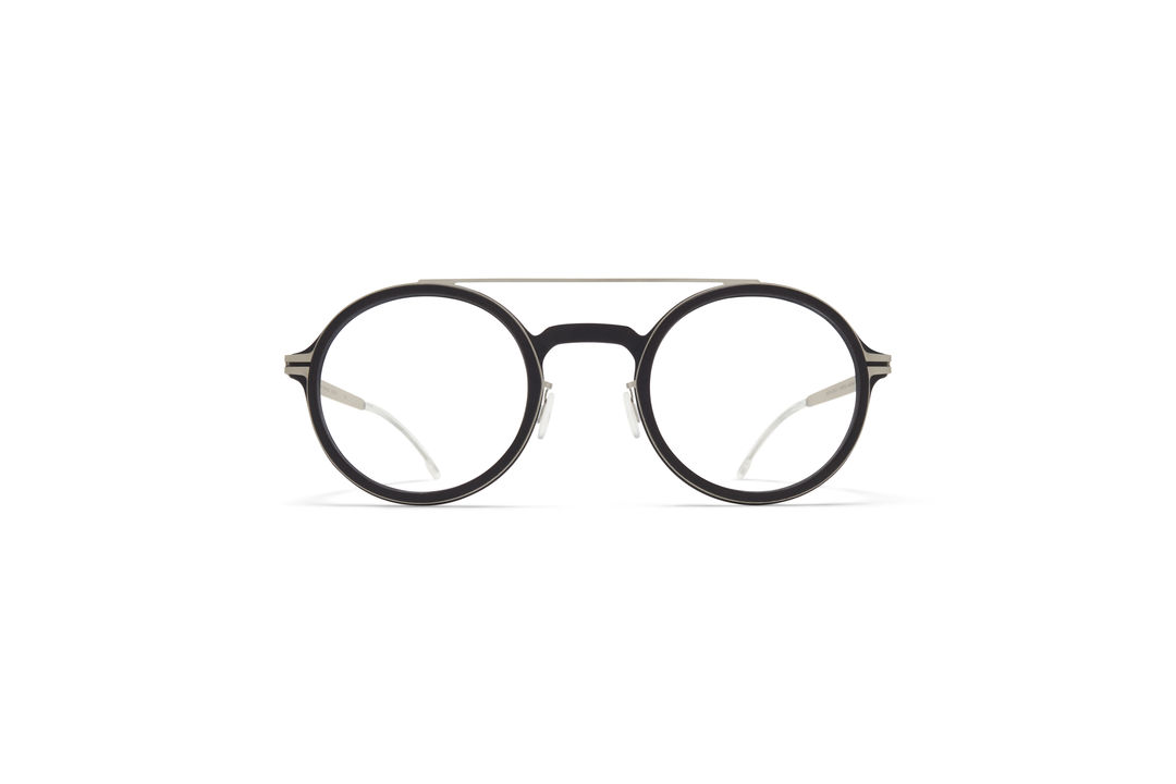MYKITA Mylon Hybrid Rx Hemlock Mh49 Pitch Black Matte Silver Clear