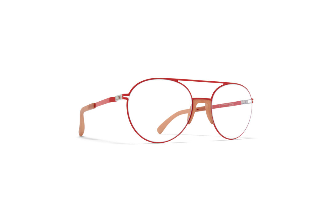 MYKITA Mylon Rx Lemon Mh46 Nude Coral Red Clear