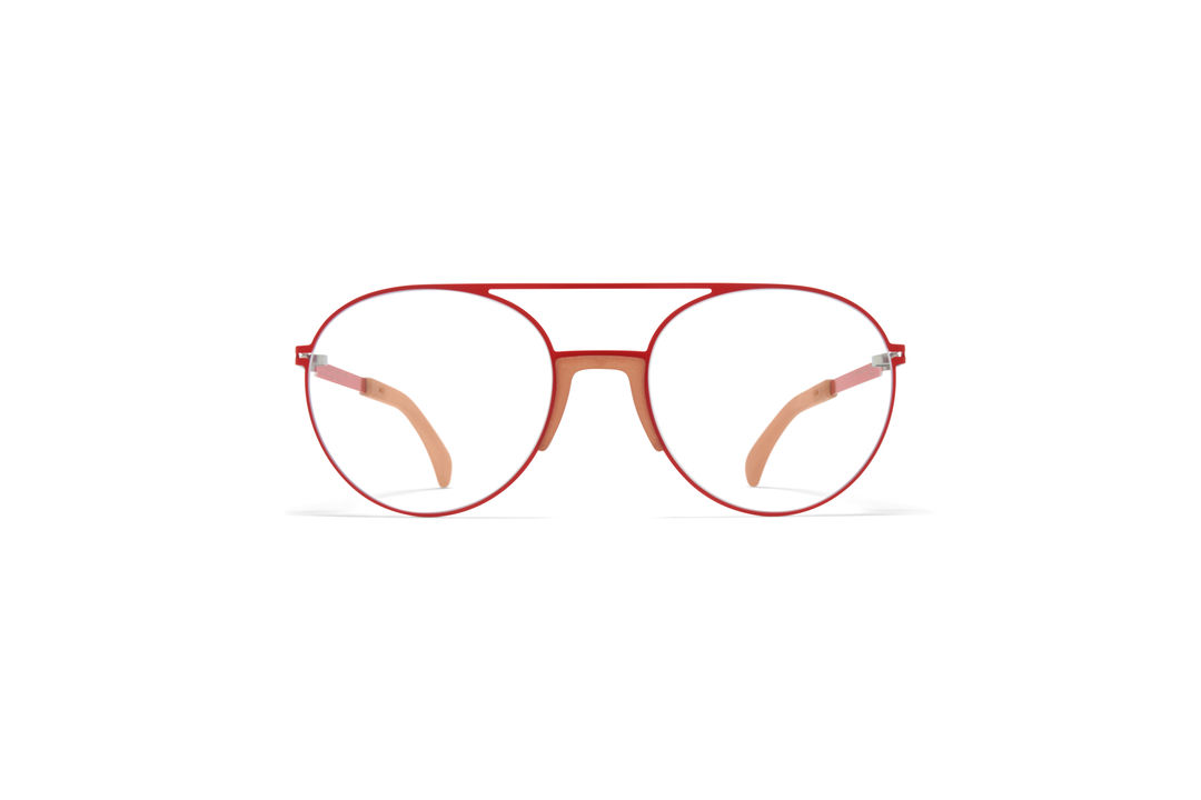 MYKITA Mylon Rx Lemon Mh46 Nude Coral Red Clear