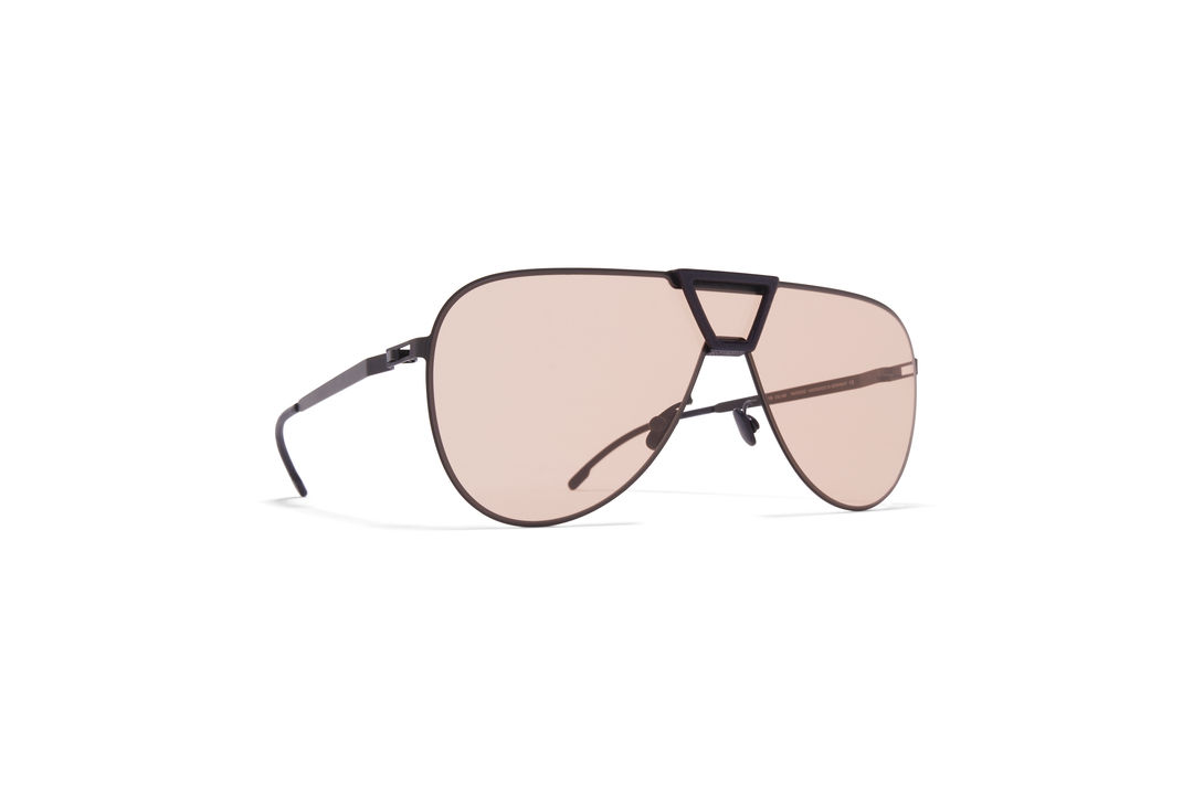 MYKITA Mylon Sun Pepper Mh1 Black Pitch Black Nude Solid Shield