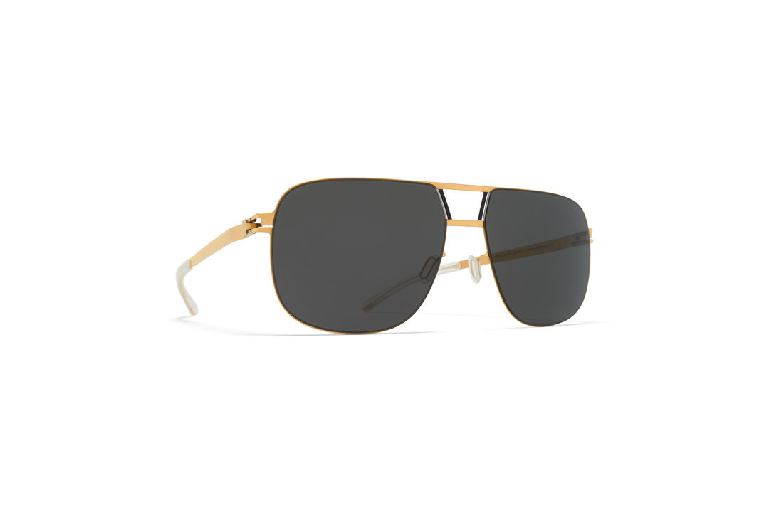 MYKITA No1 Sun Al Gold Black Dark Grey Solid