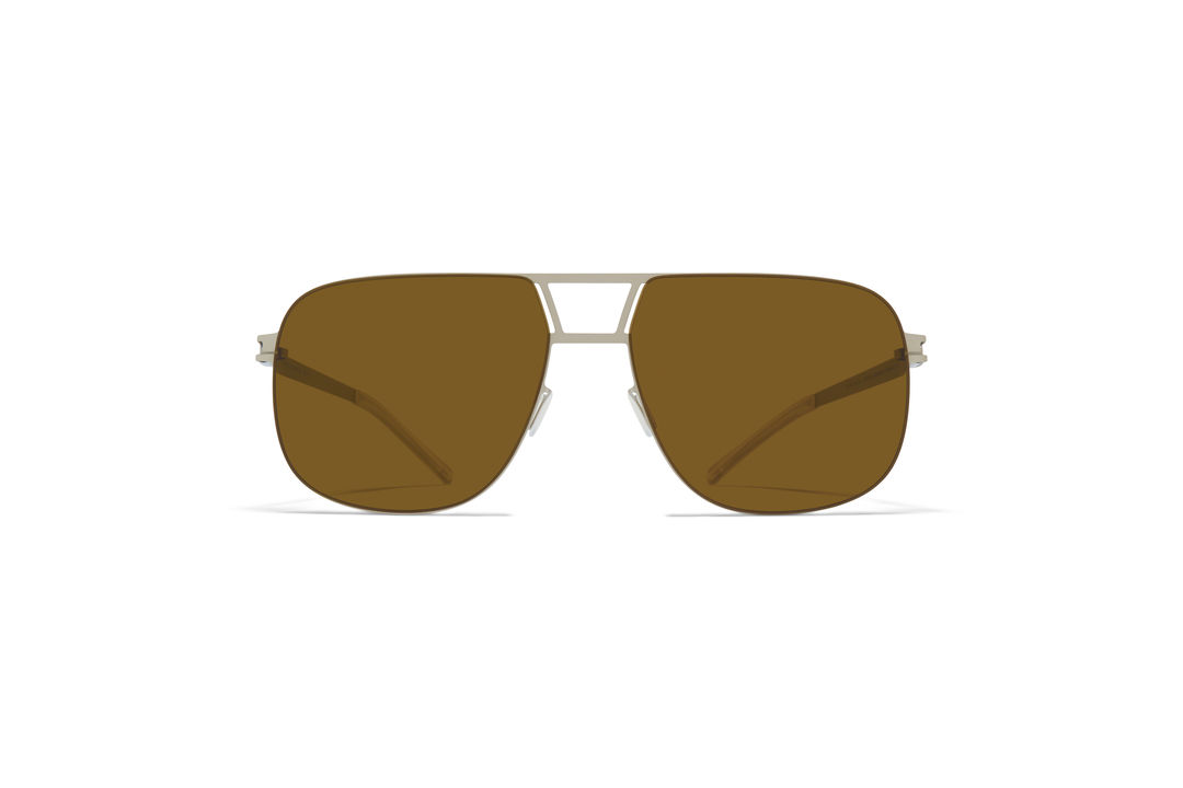 MYKITA No1 Sun Al Matte Silver Raw Brown Solid