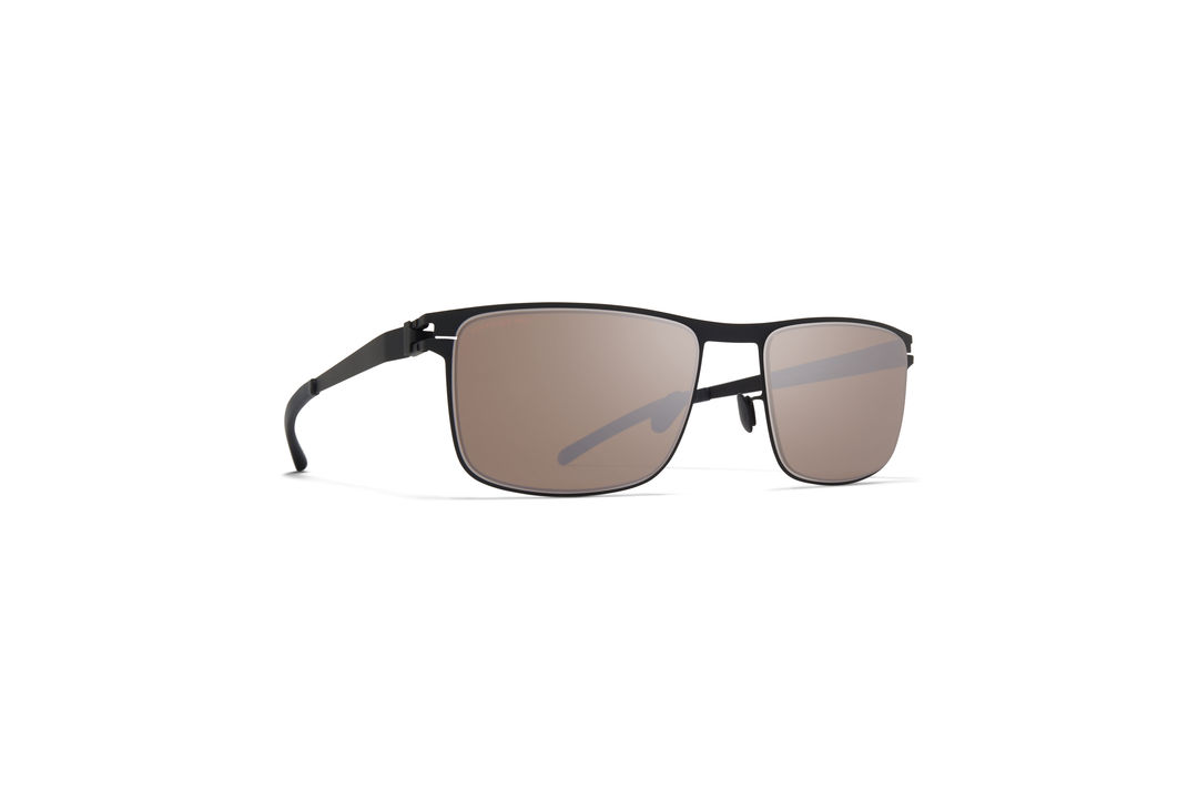 MYKITA No1 Sun Donovan Black White Polarized Pro Hi Con Brown Silverflash