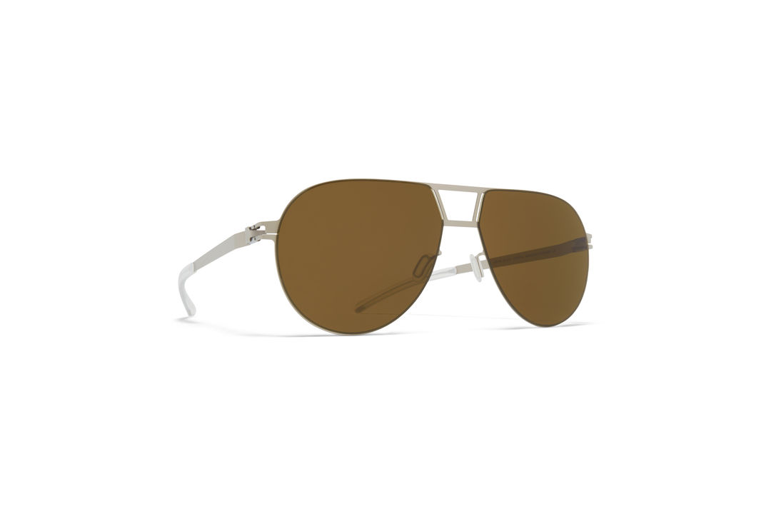 MYKITA No1 Sun Zane Matte Silver Raw Brown Solid