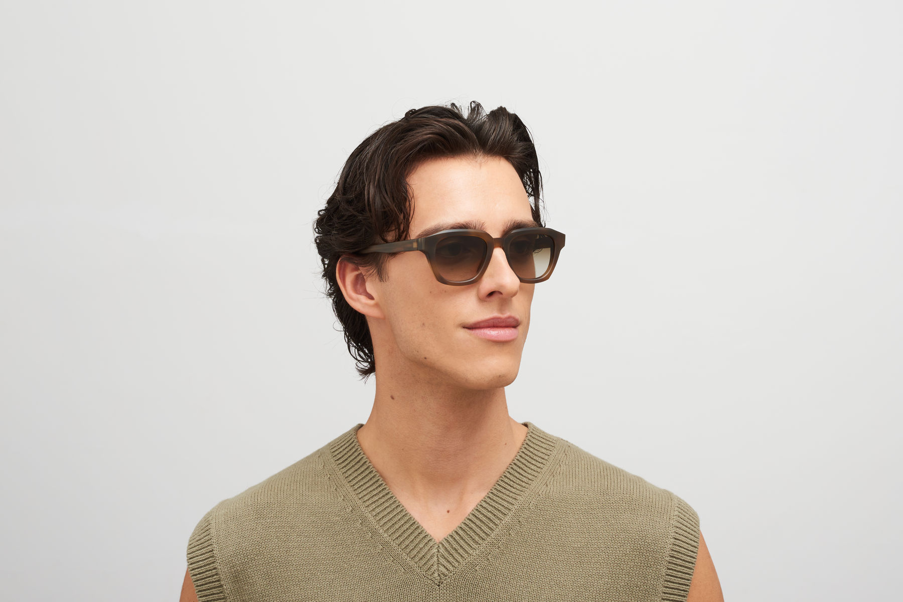 サングラス Mykita FW25 Mykita - KIENE - 809 (KIENE 809) Mykita KIENE Sunglasses 809 Chilled Raw Blonde Yellow - eye