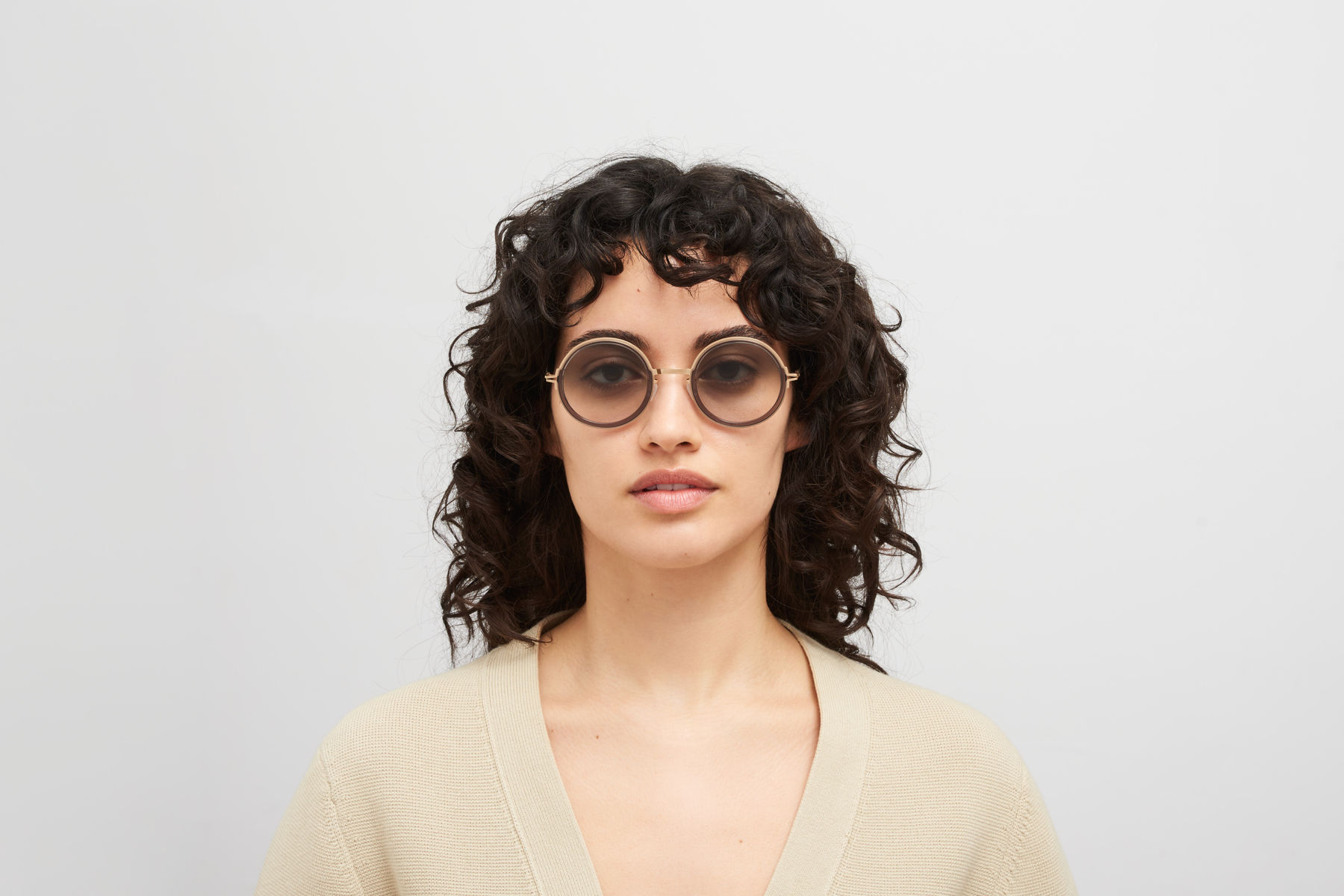 サングラス Mykita Mykita - PAVI - 653 a83 champagne gold cl MYKITA DECADES MONROE sunglasses